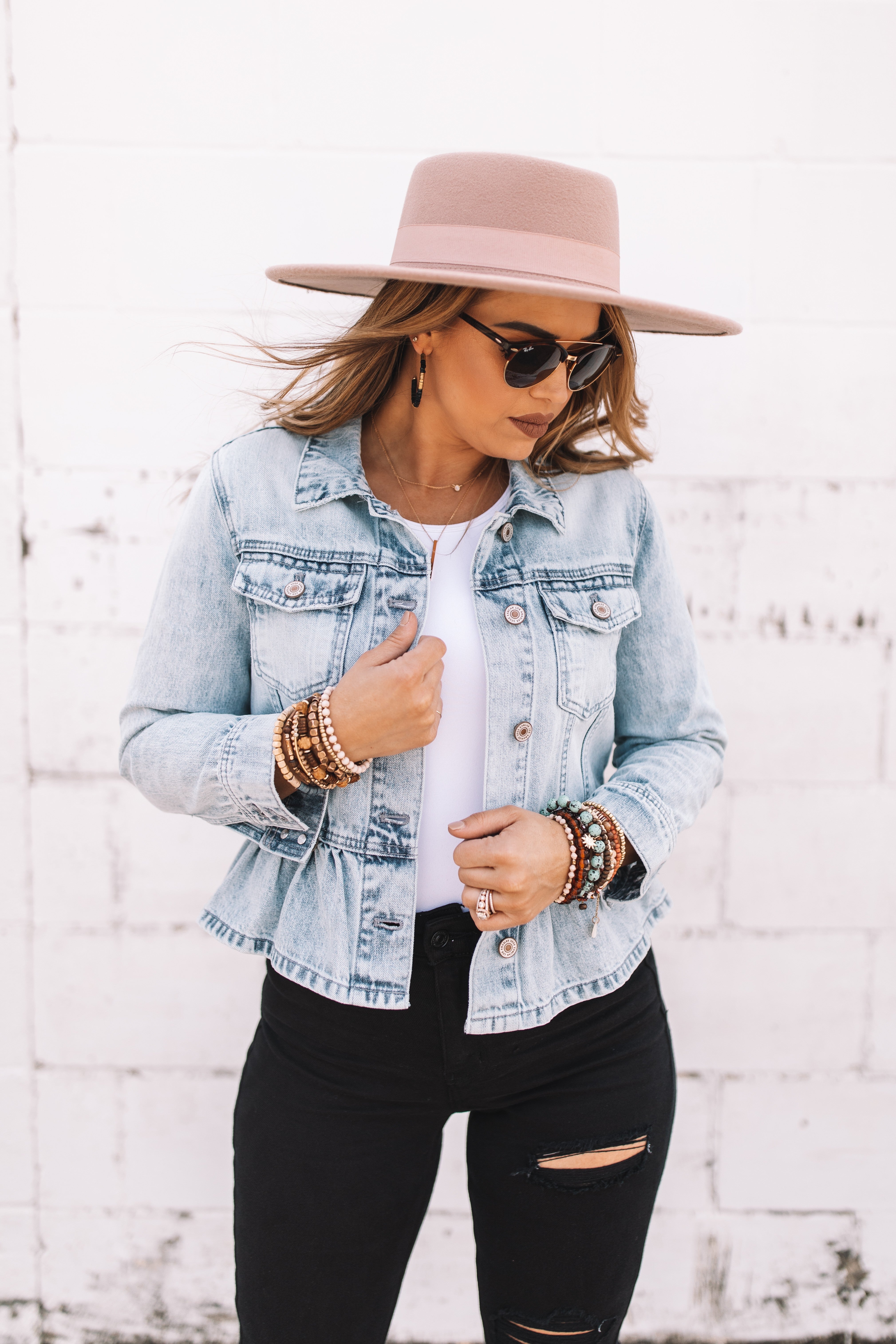 sku20391 | KanCan Peplum Denim Jacket 