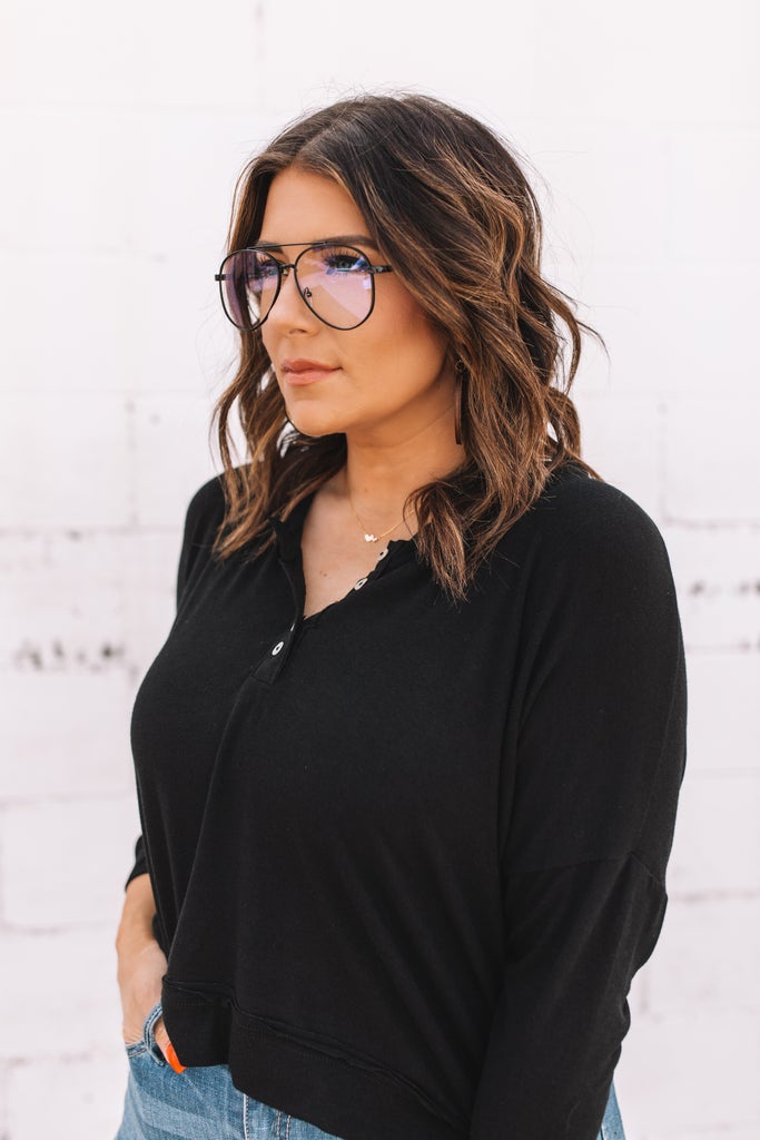 sku19806 | Blue Light Filter Aviator Glasses