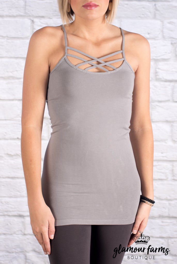 sku006m | Ahh-mazing Criss Cross Cami Long Shaper
