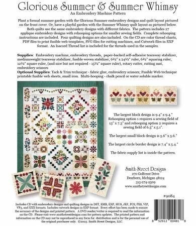 Glorious Summer - Embroidery Pattern - Smith Street Designs