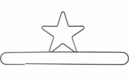 20in Star Split Bottom Hanger Silver # 89177