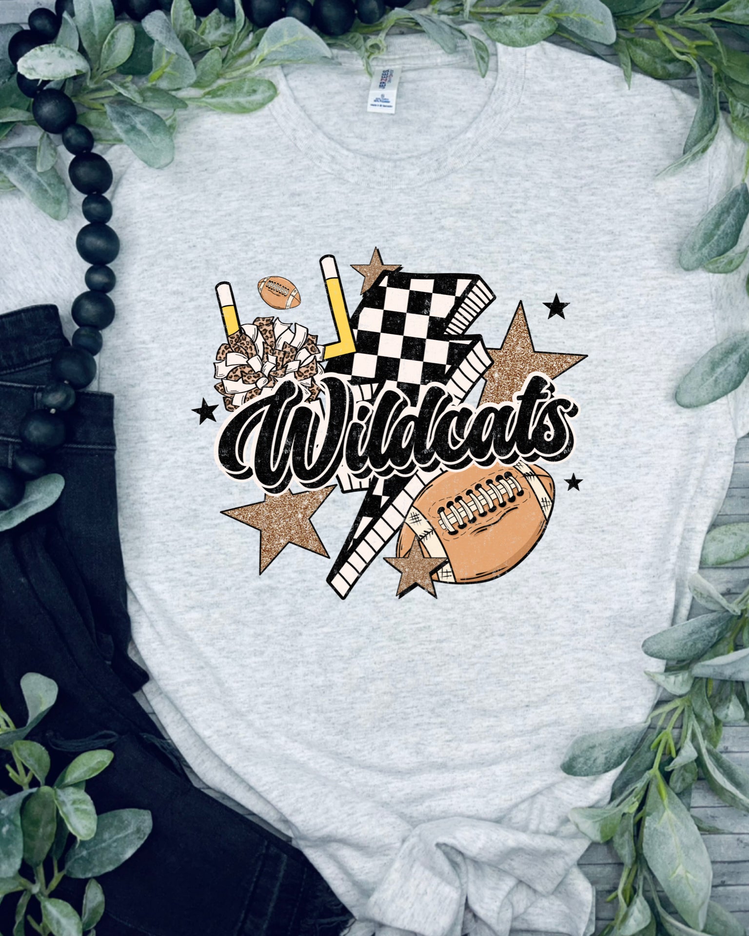 Wildcats Checkered Bolt (Tee)