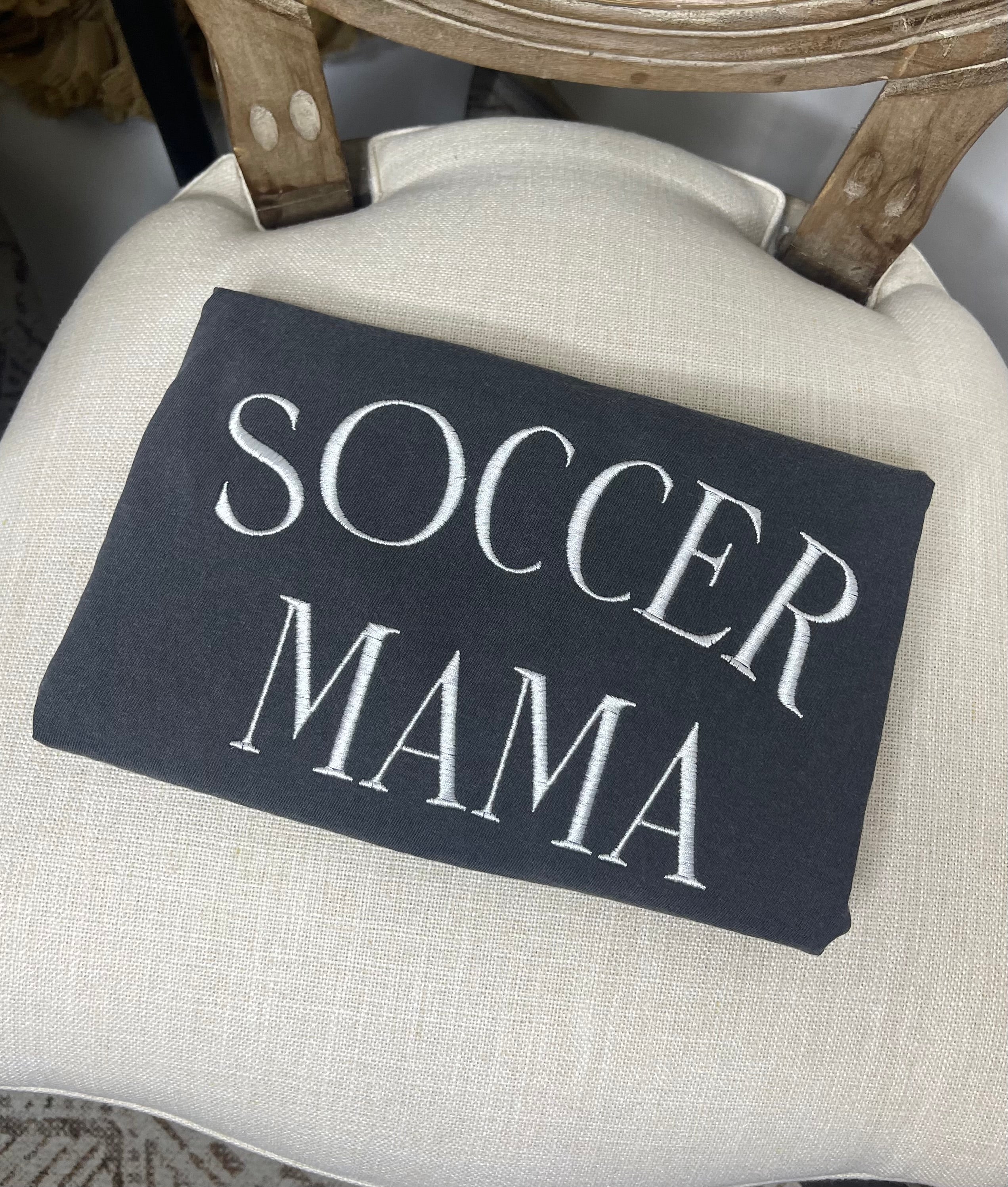 Soccer Mama (Embroidery Tee)