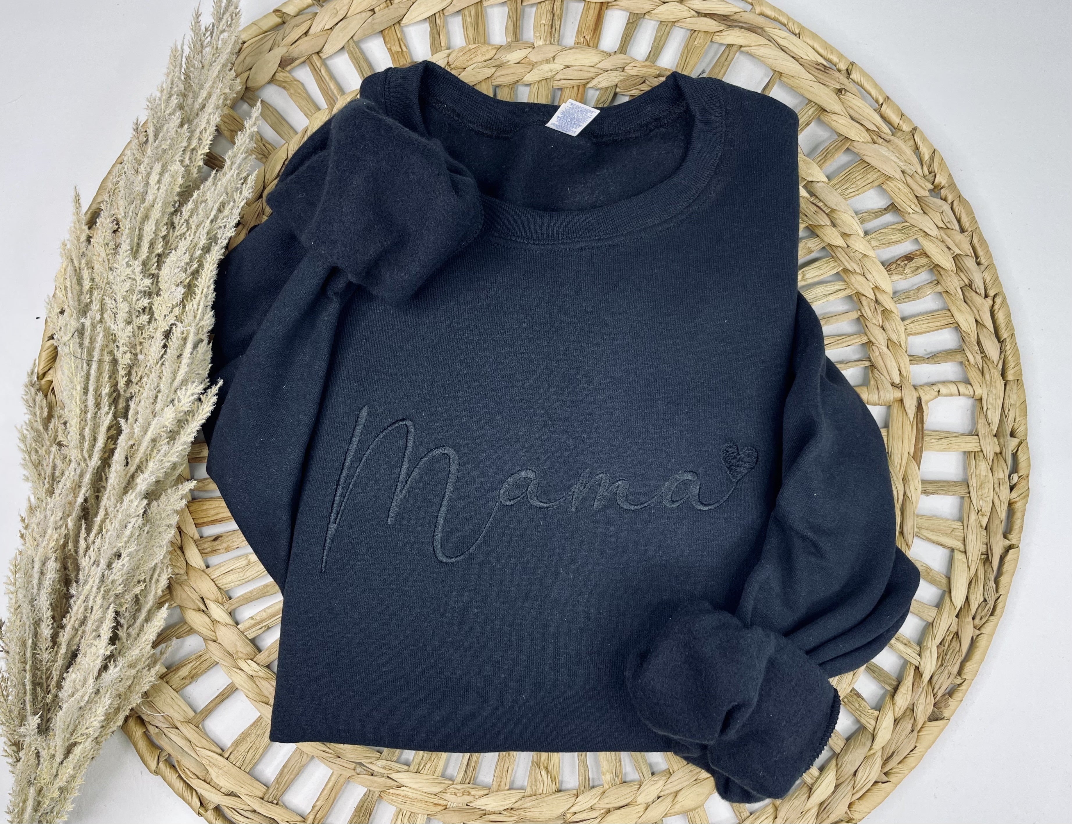 Mama Black (Embroidered Sweatshirt)