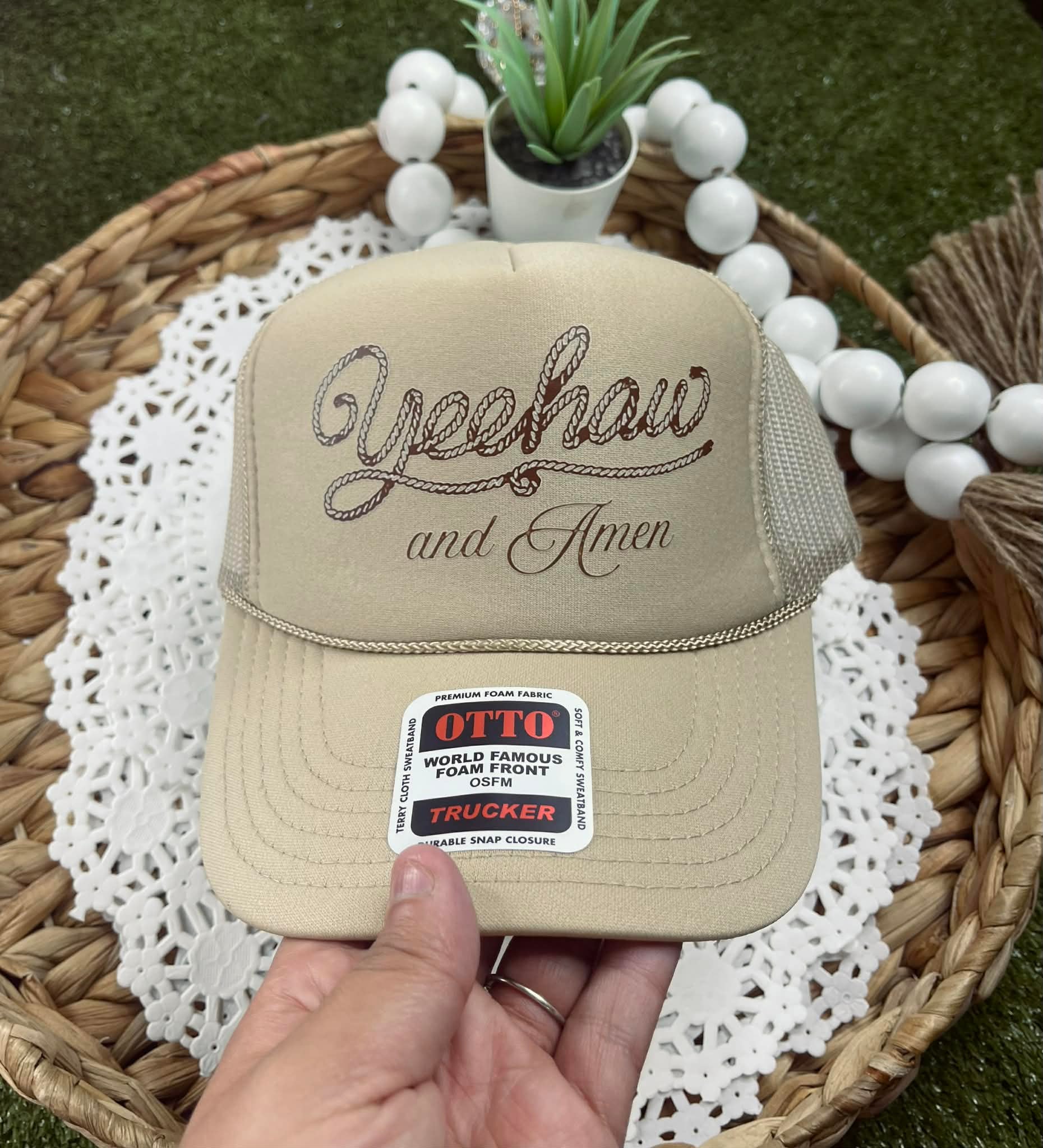 Yeehaw and Amen (Trucker Hat)
