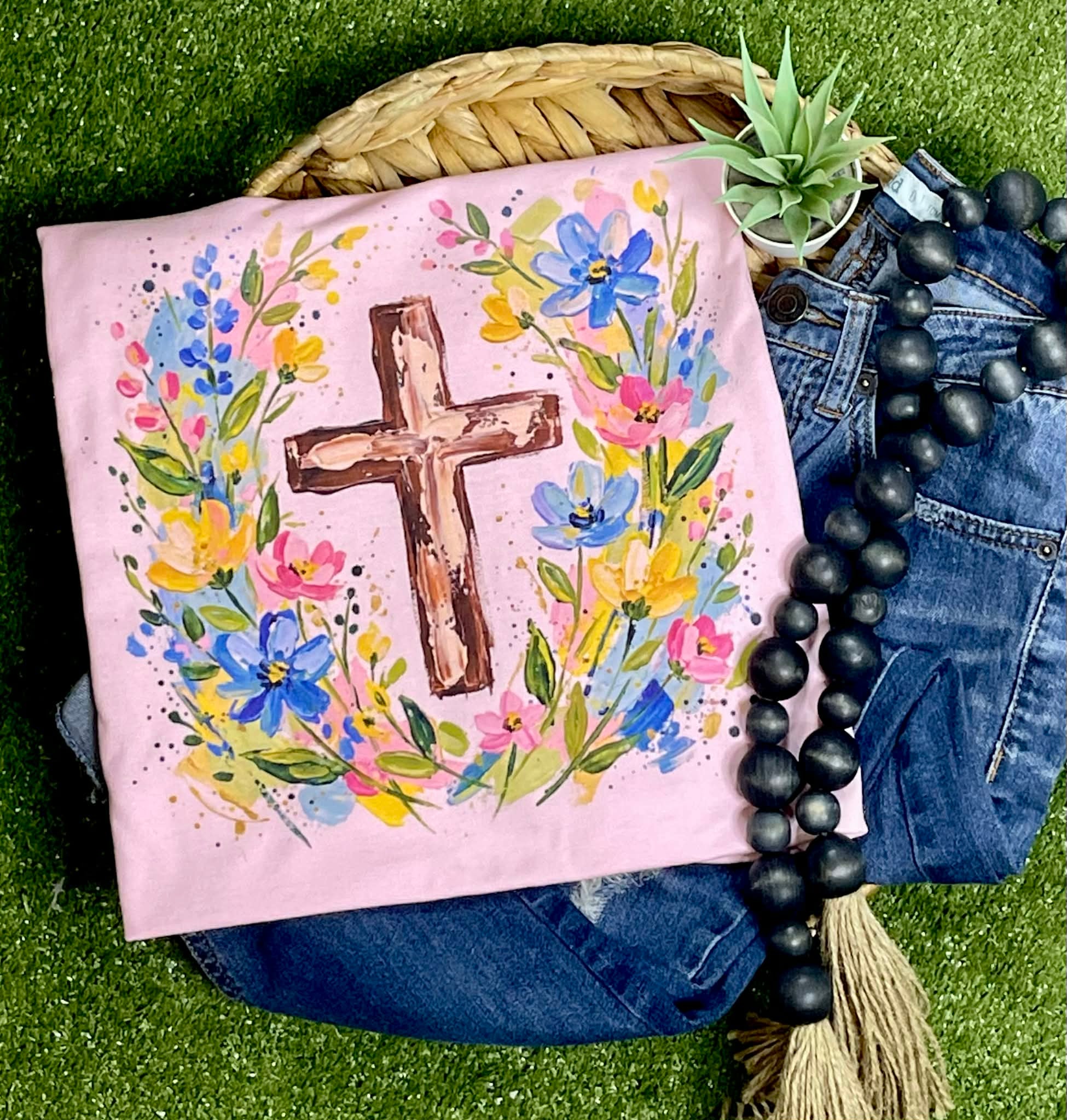 Floral Cross (Tee)