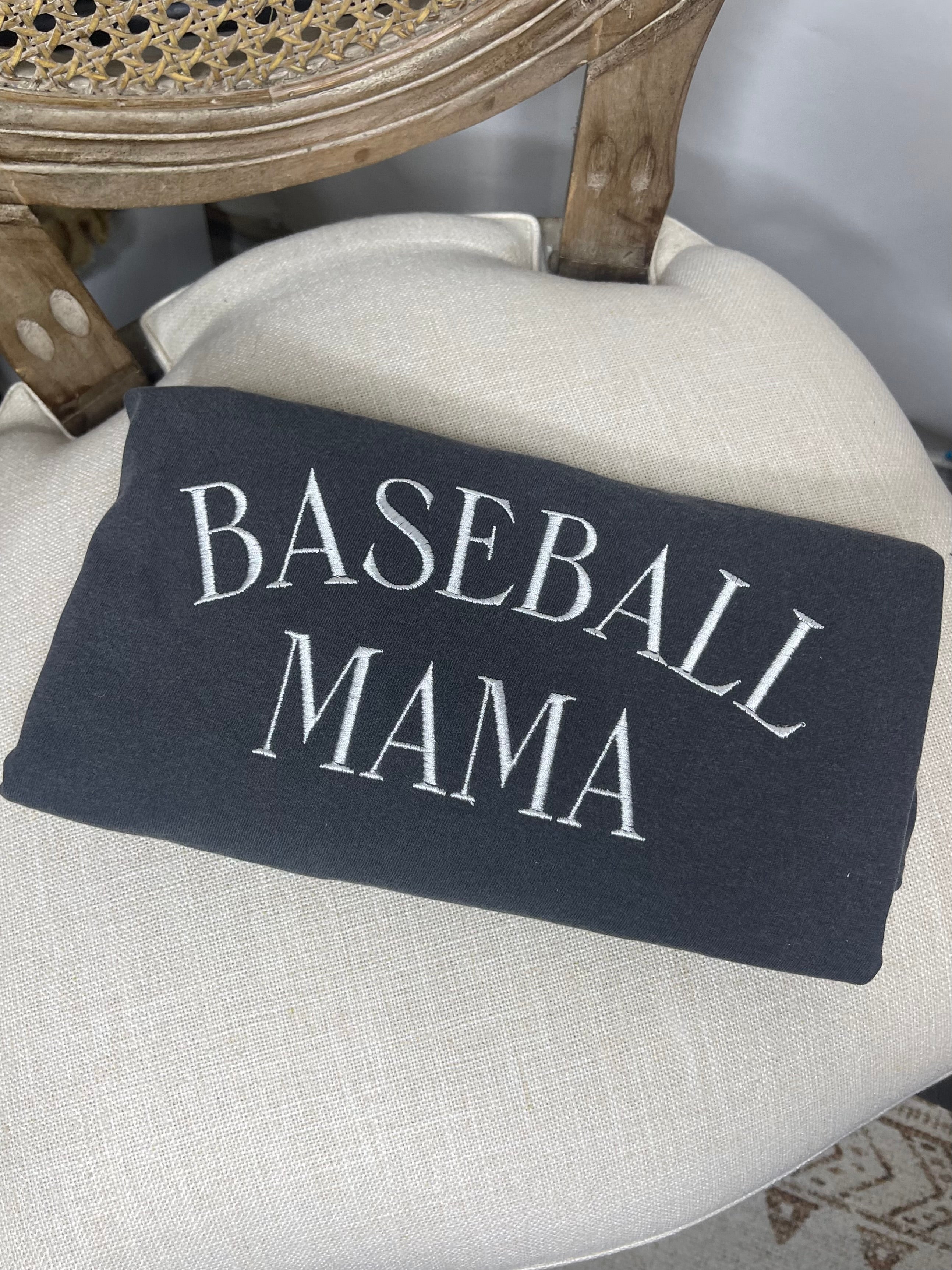 Baseball Mama (Embroidery Tee)