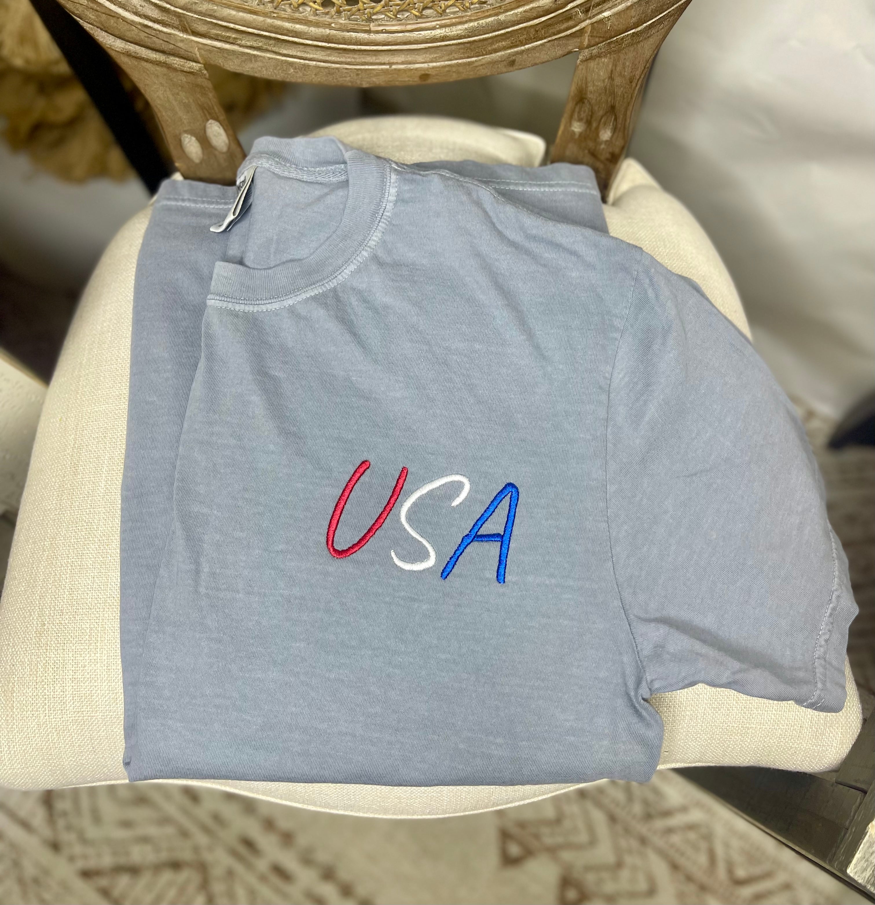 USA (Embroidered T-Shirt)
