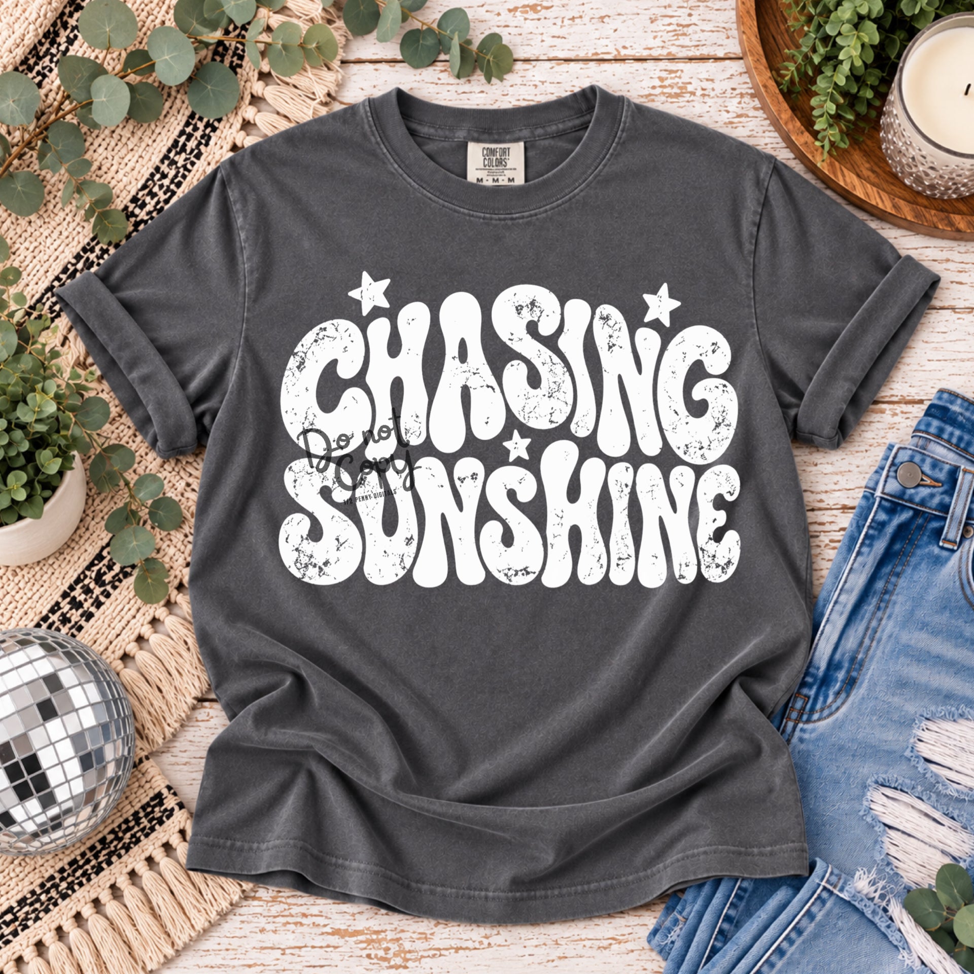 White Chasing Sunshine (DTF T-Shirt)
