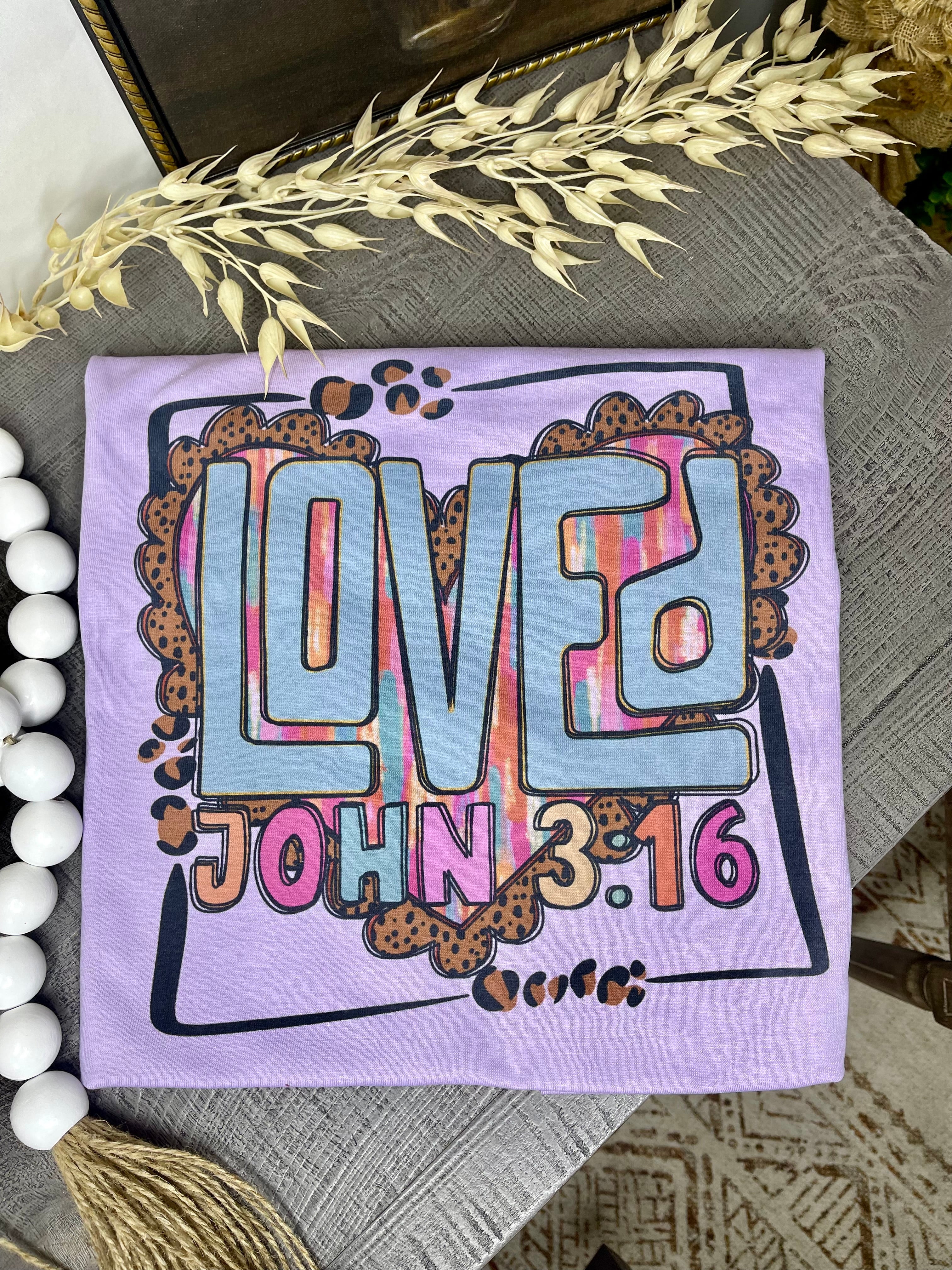 Loved John 3:16 Heart (Tee)