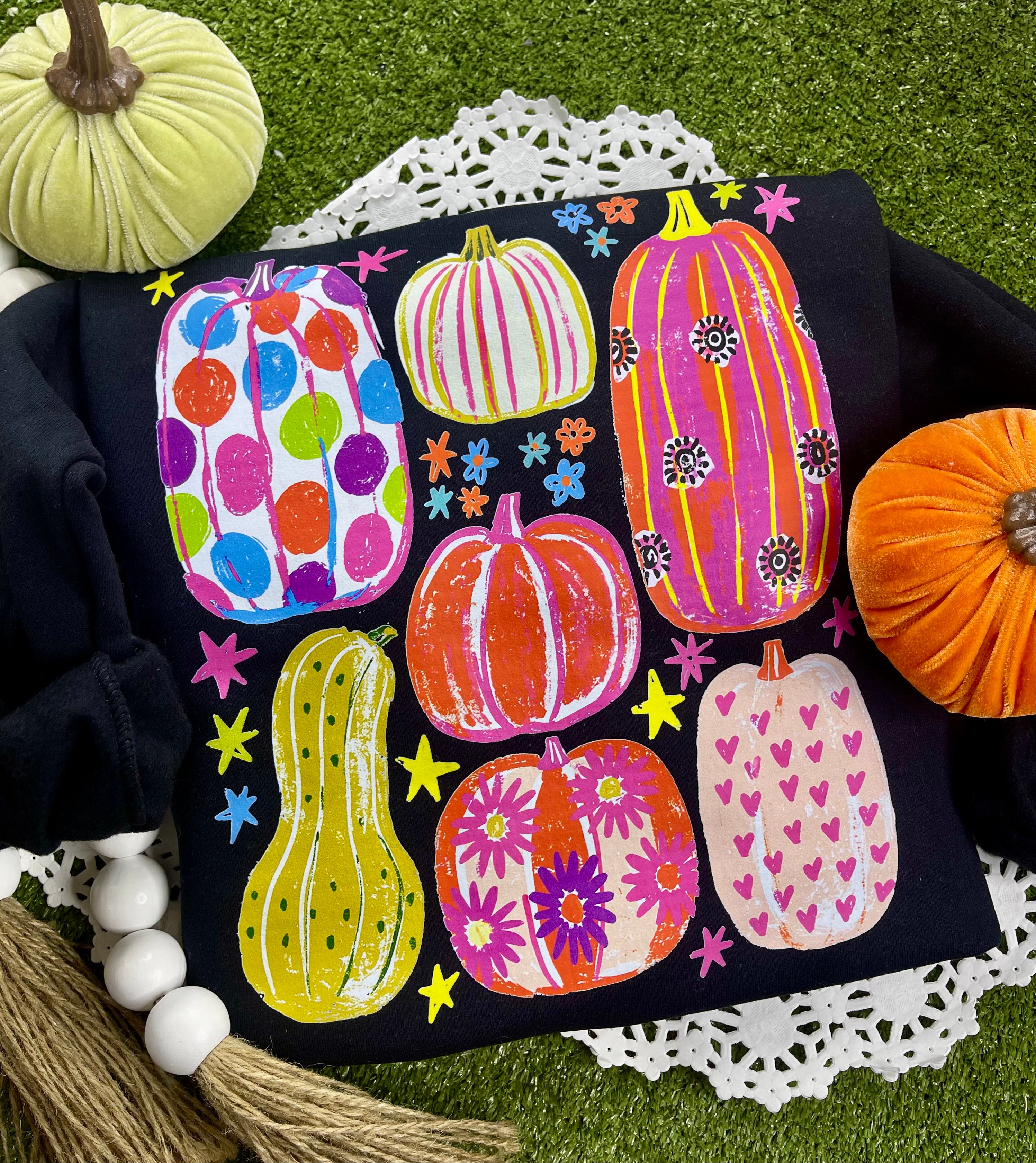 Neon Colorful Pumpkins