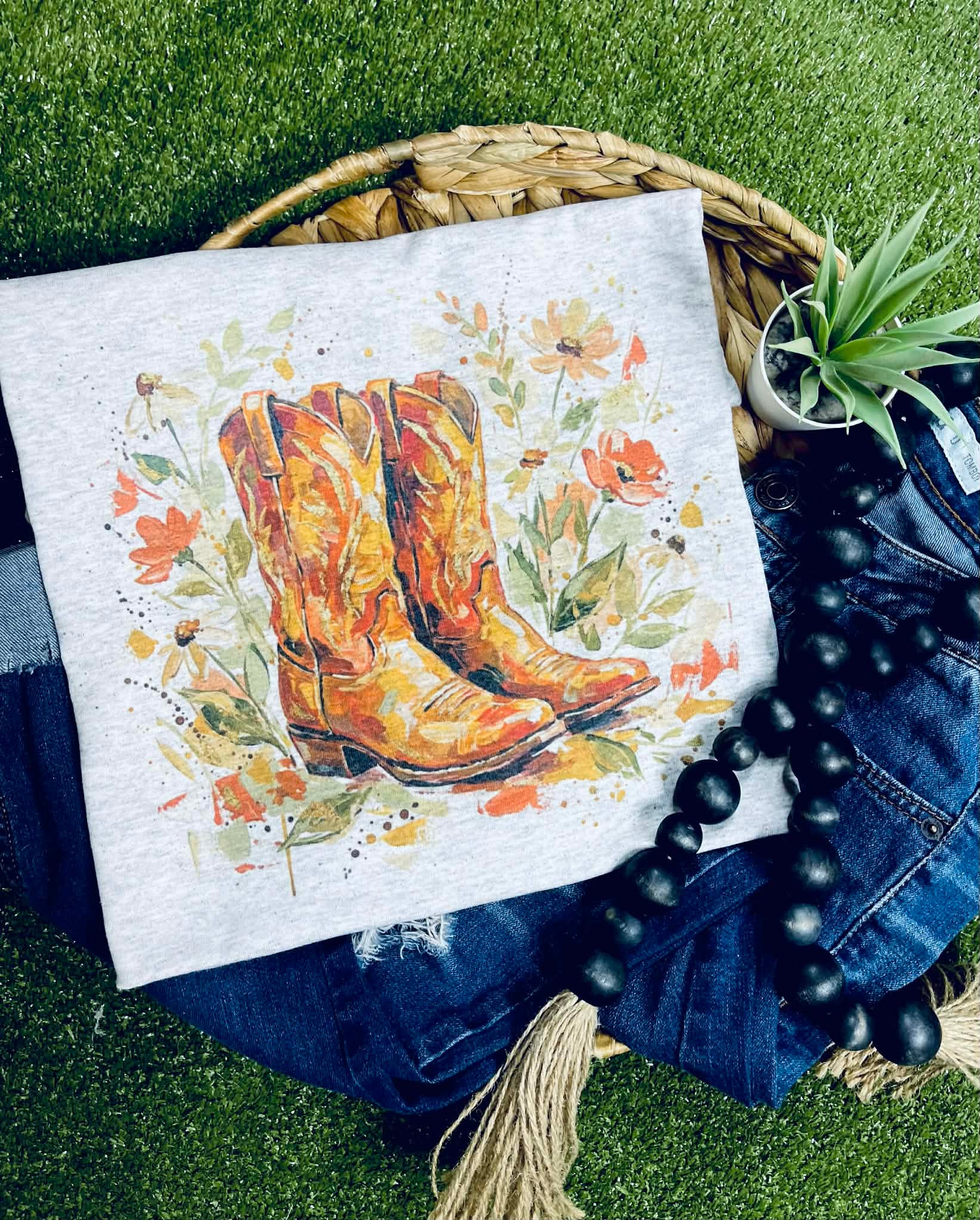 Flowers and Boots (Tee)