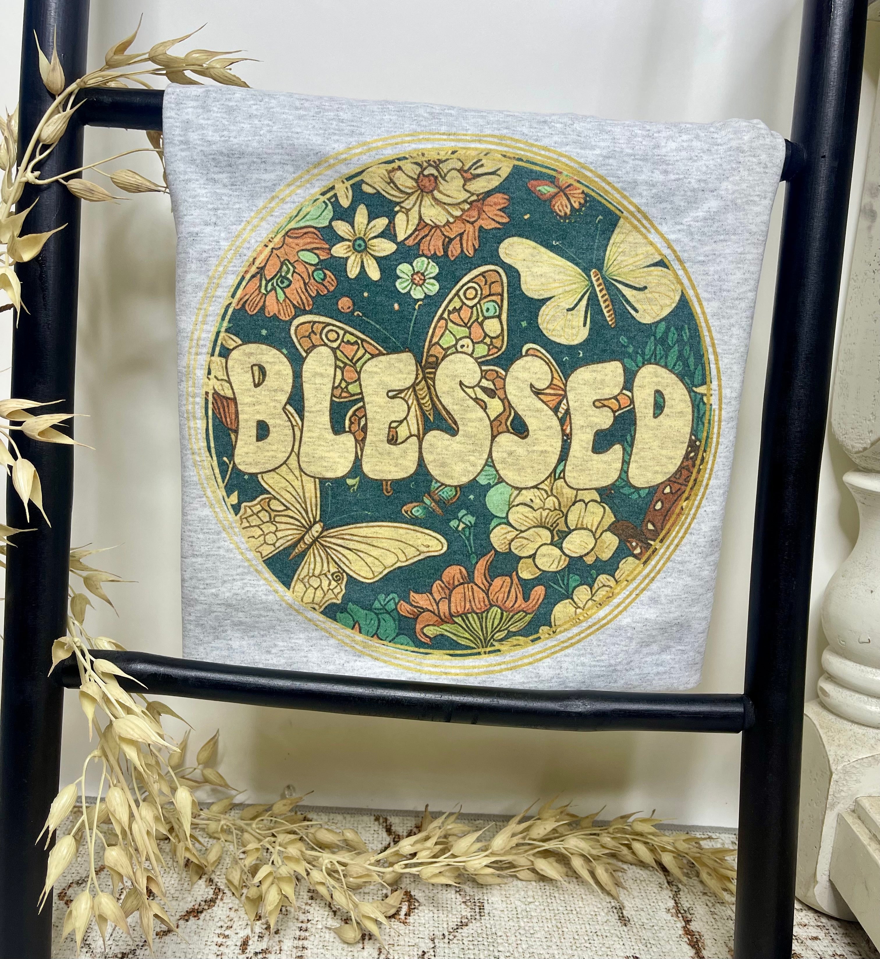 Floral and Butterflies Blessed (Tee)
