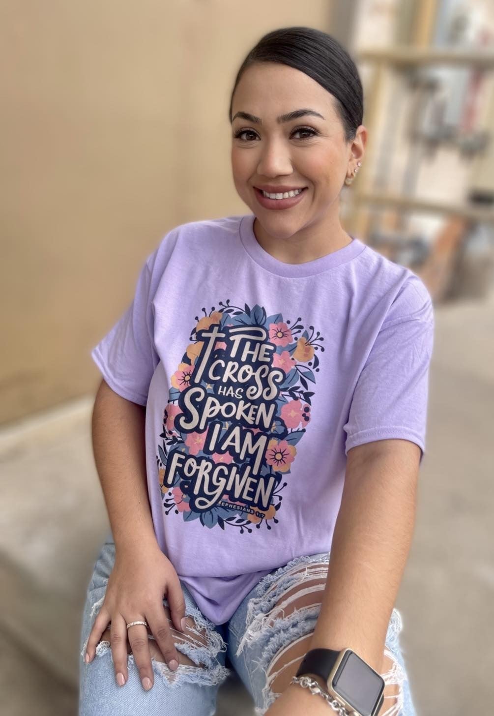 The cross has spoken I am forgiven (Tee)