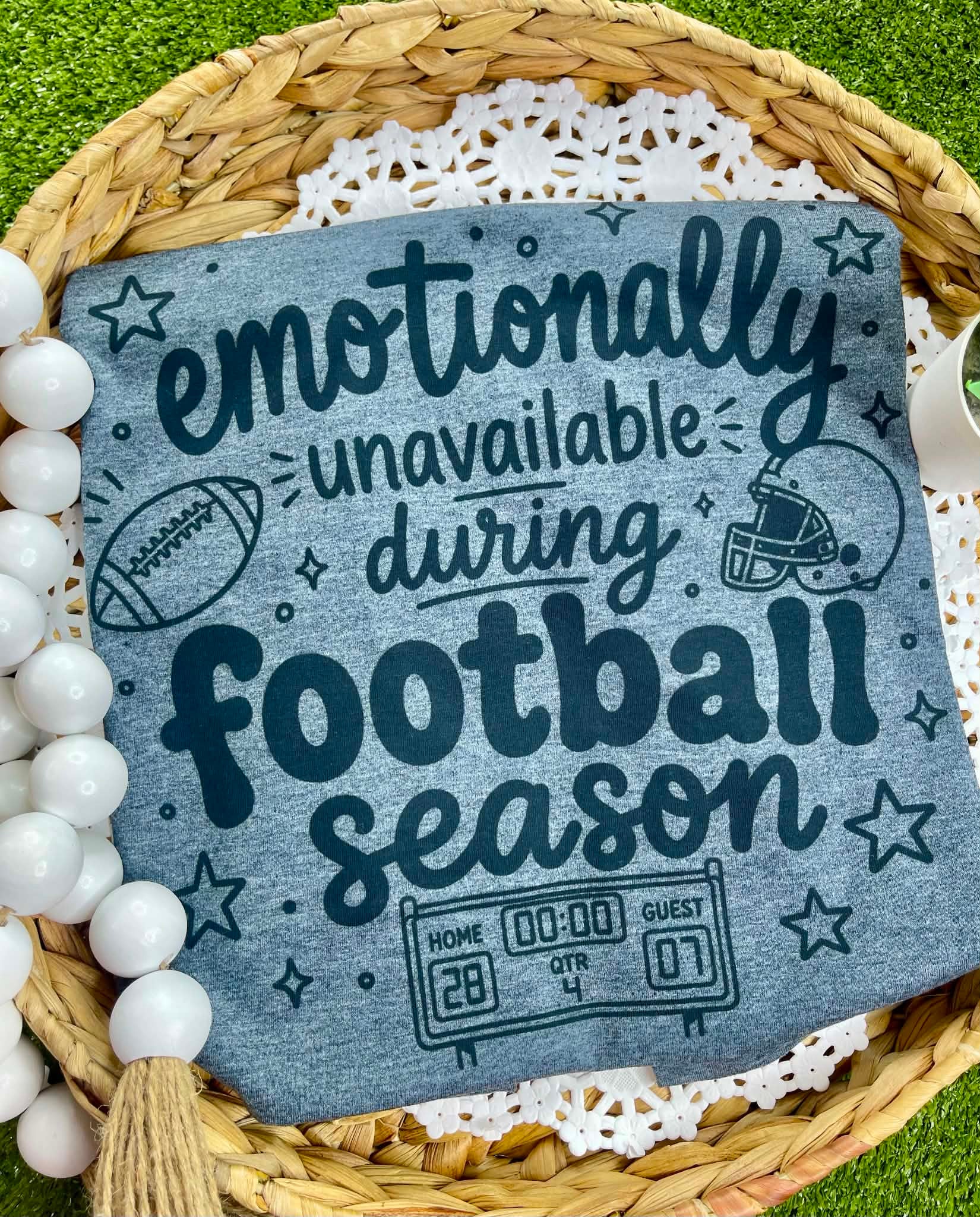 Emotionally Unavailable during Football Season (Softstyle Tee)