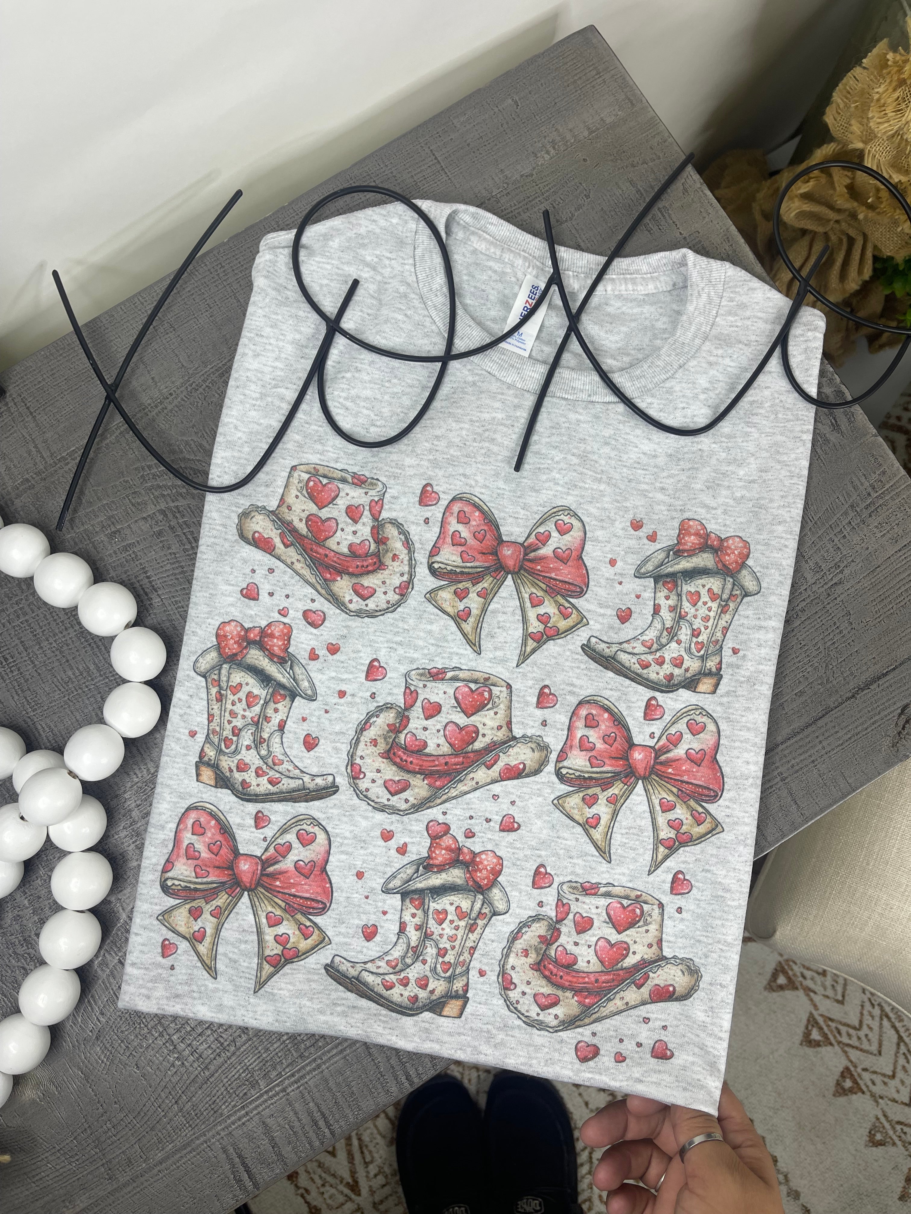 Boots Hats Bows Valentines (Tee)