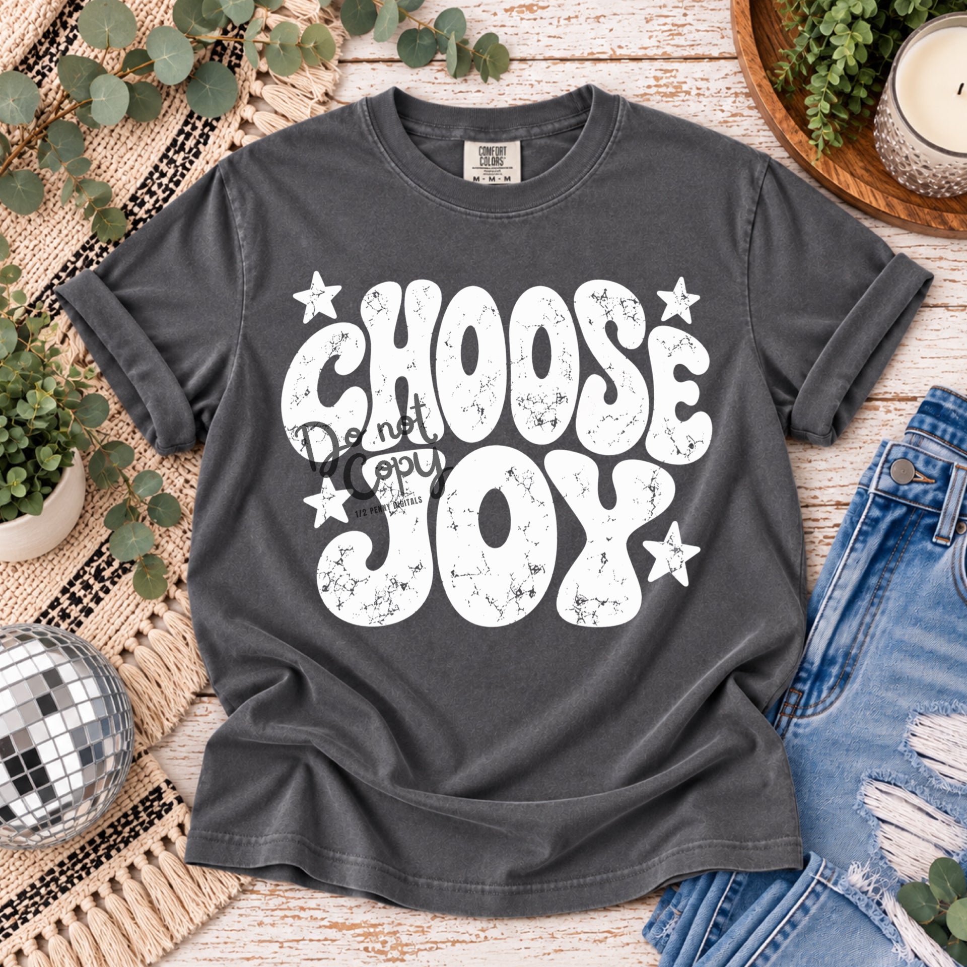 White Choose Joy (DTF T-Shirt)