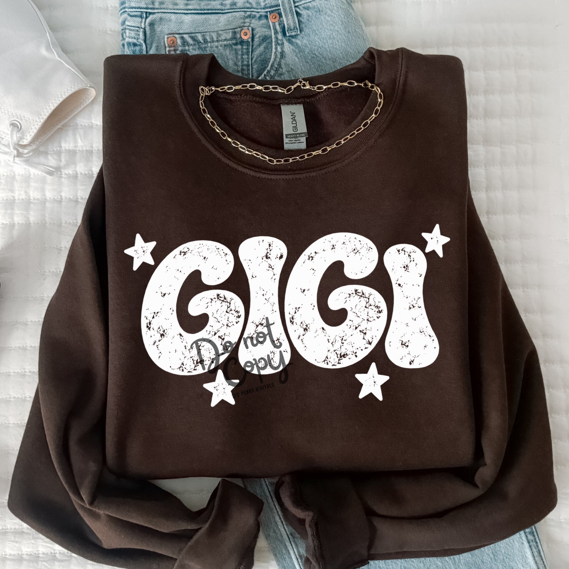 White Gigi (DTF Sweatshirt)