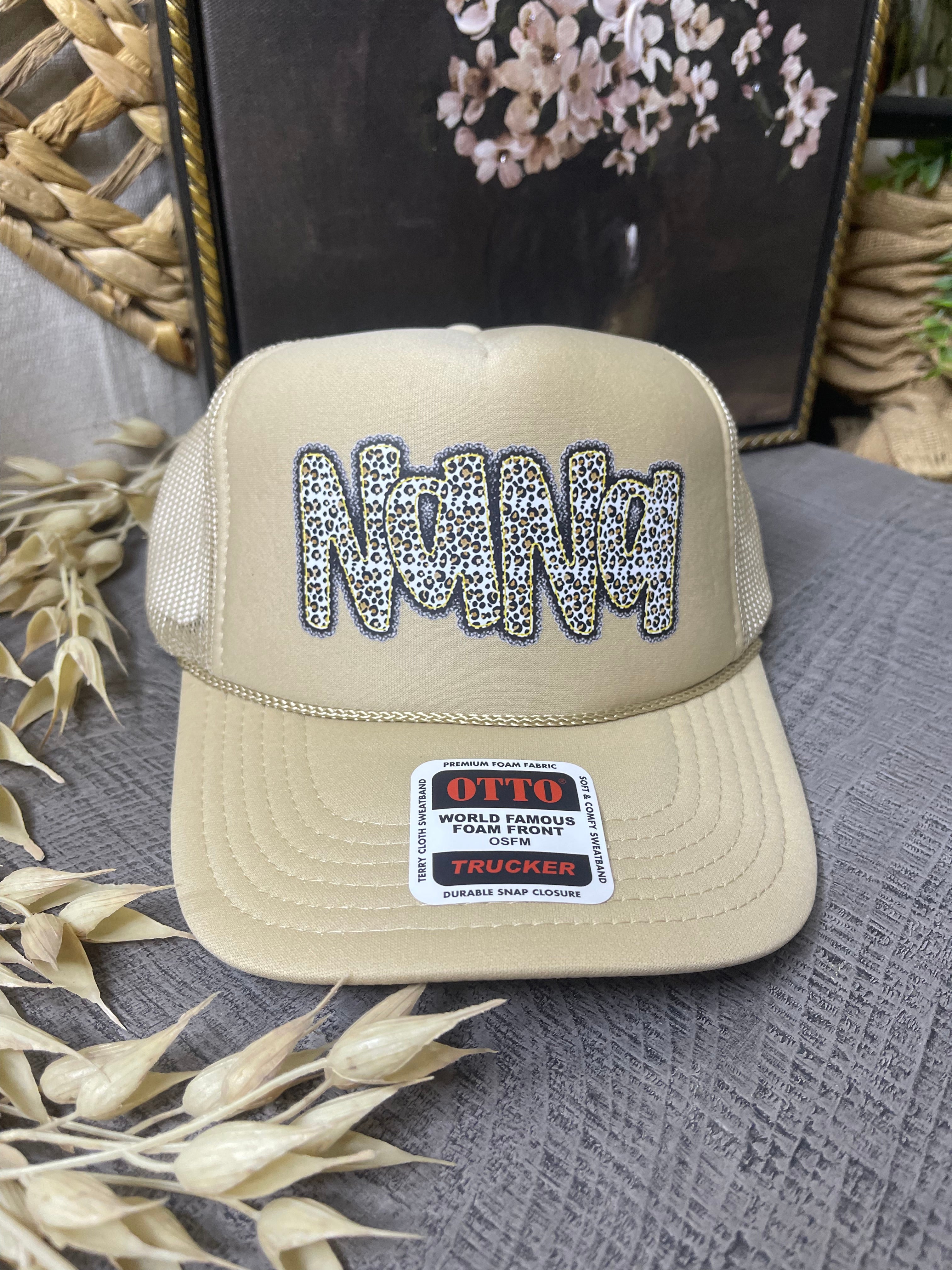 Nana Leopard Trucker Hat