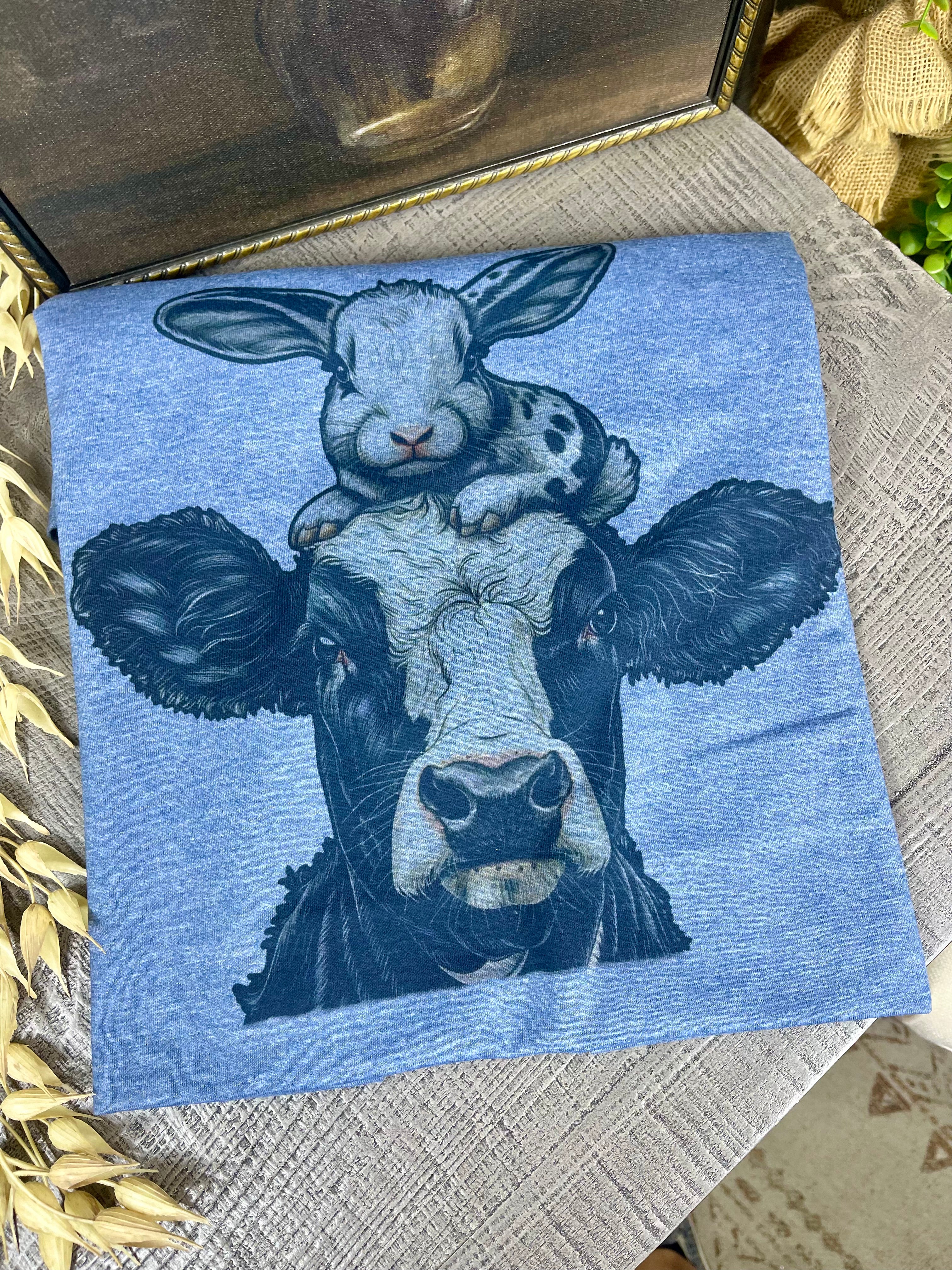 Cow and Bunny (Softstyle Tee)