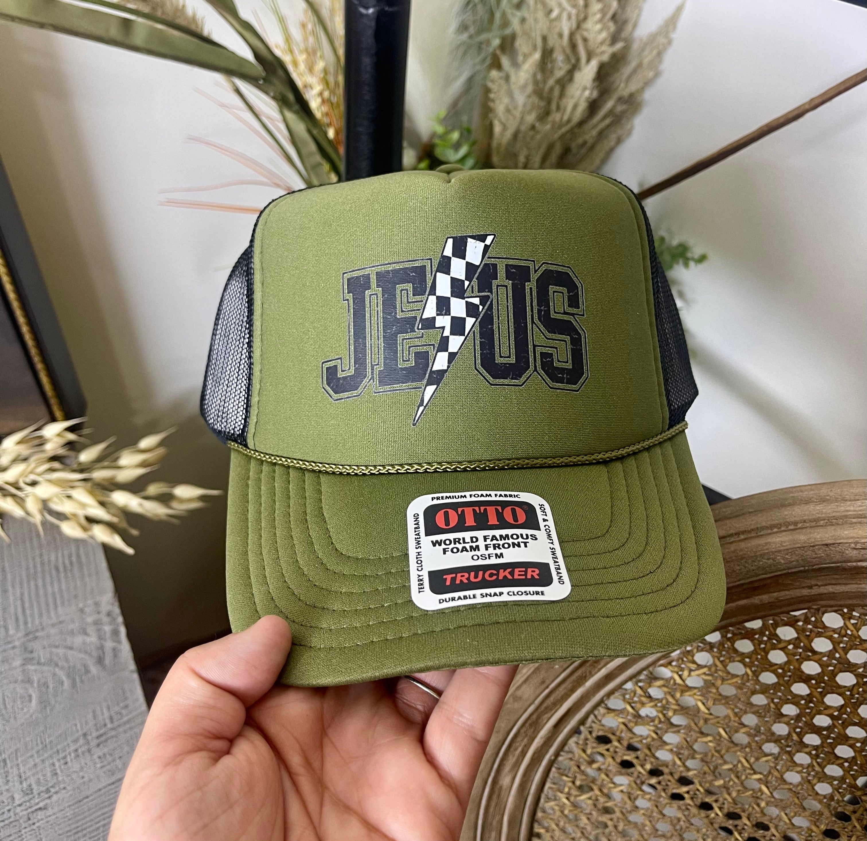 Jesus Bolt Trucker Hat