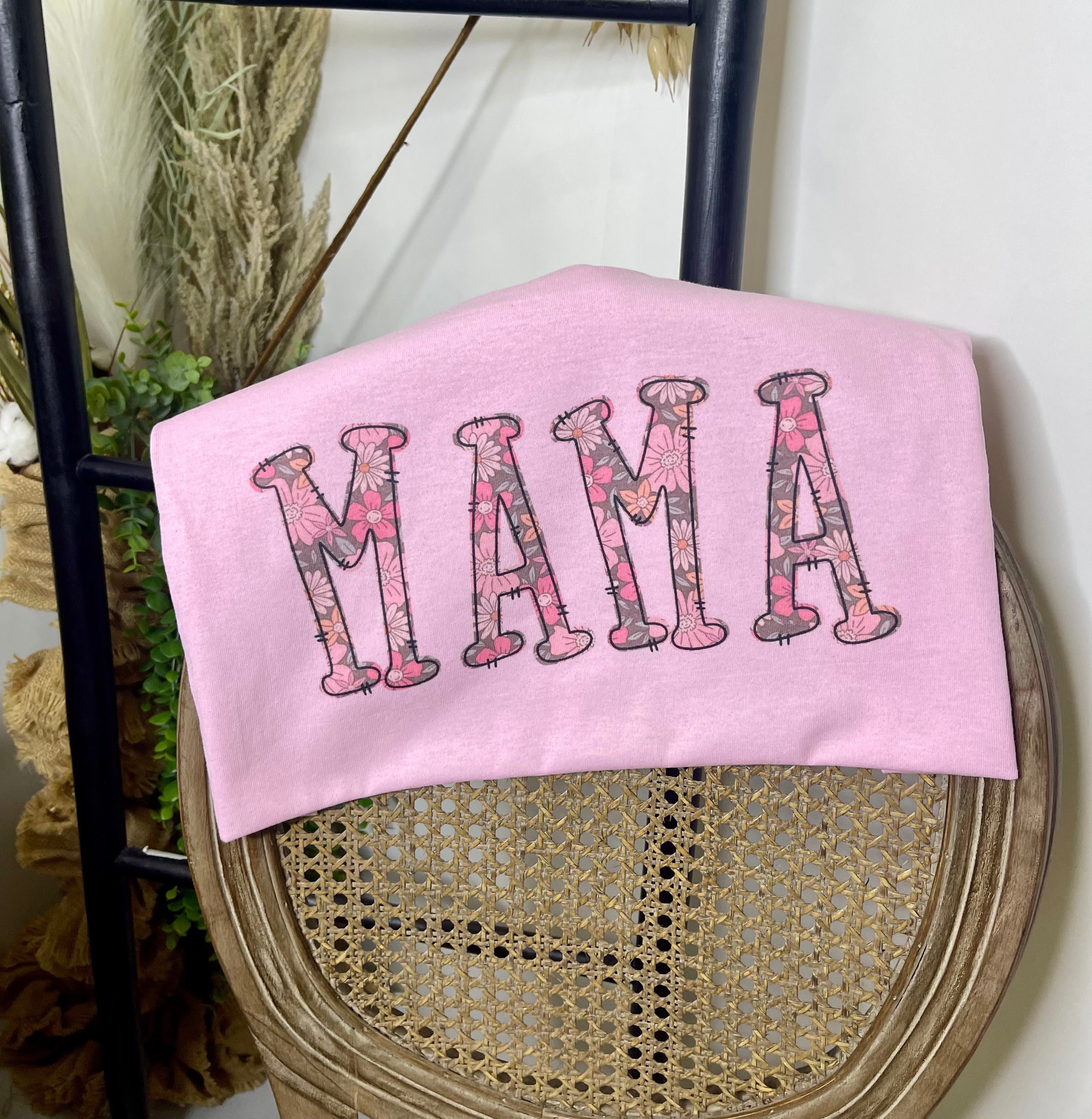 Mama Pink Spring Floral (Tee)