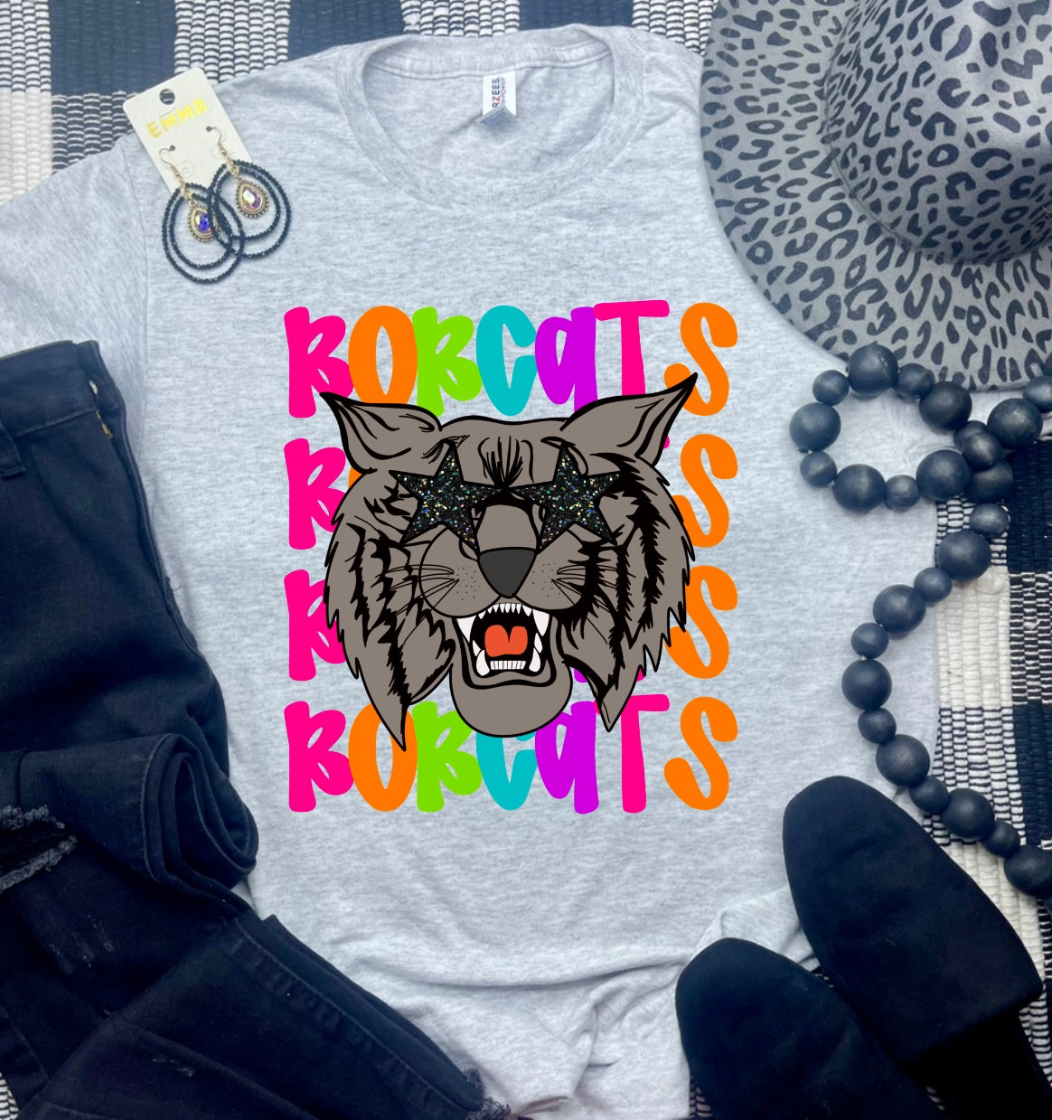 Preppy Mascots Many Team Choices (Tee) — another view