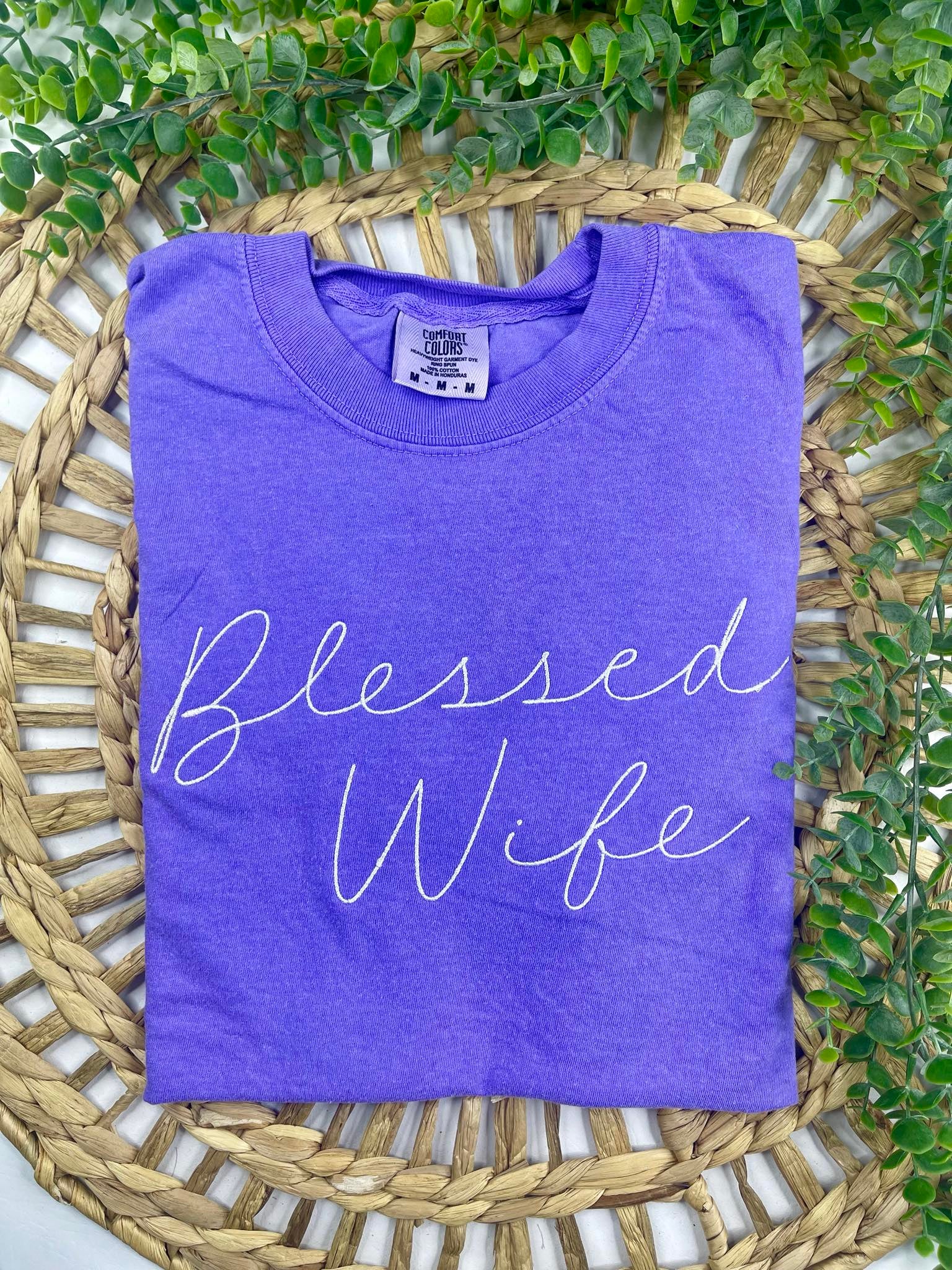 Blessed Wife (Embroidery T-Shirt)