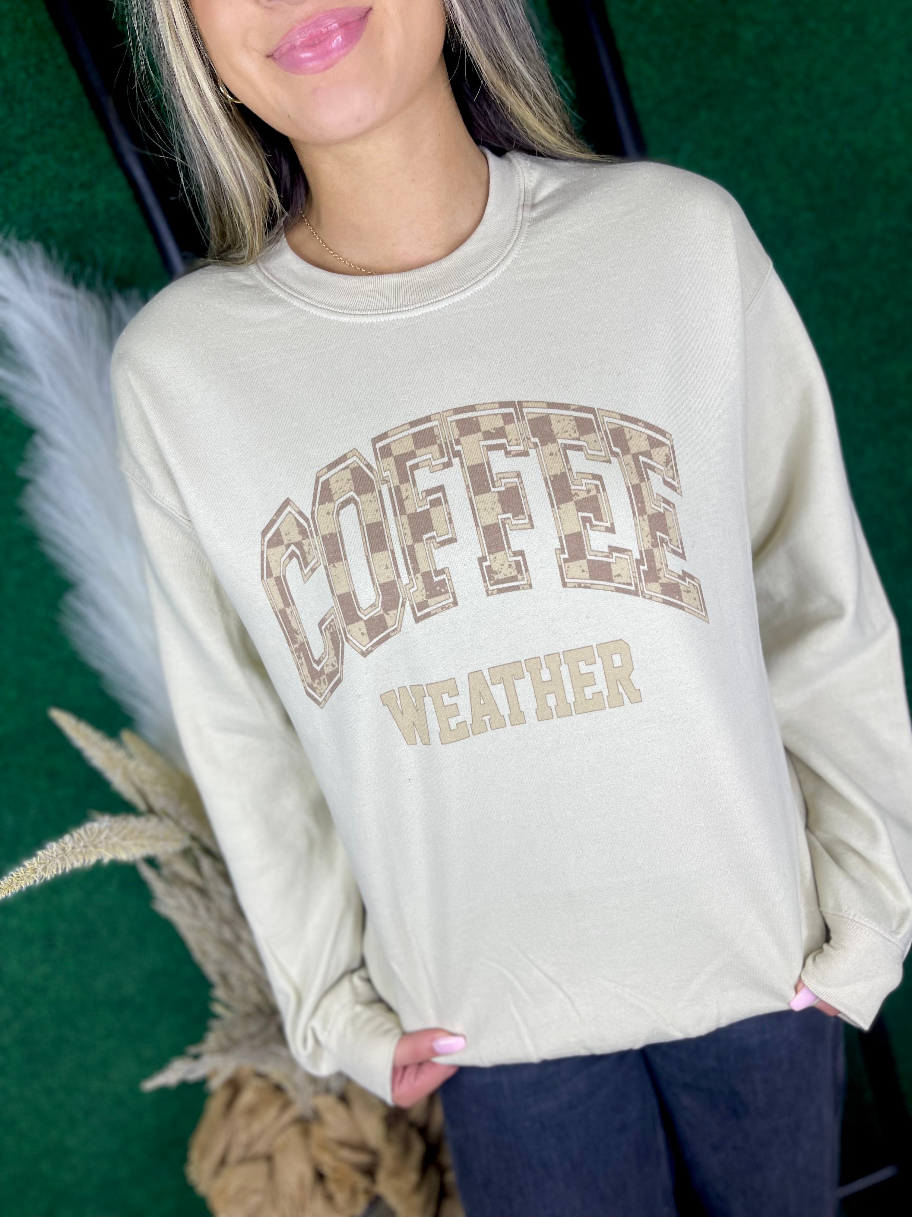 Coffee Weather (Sublimation Sweatshirt) — another view