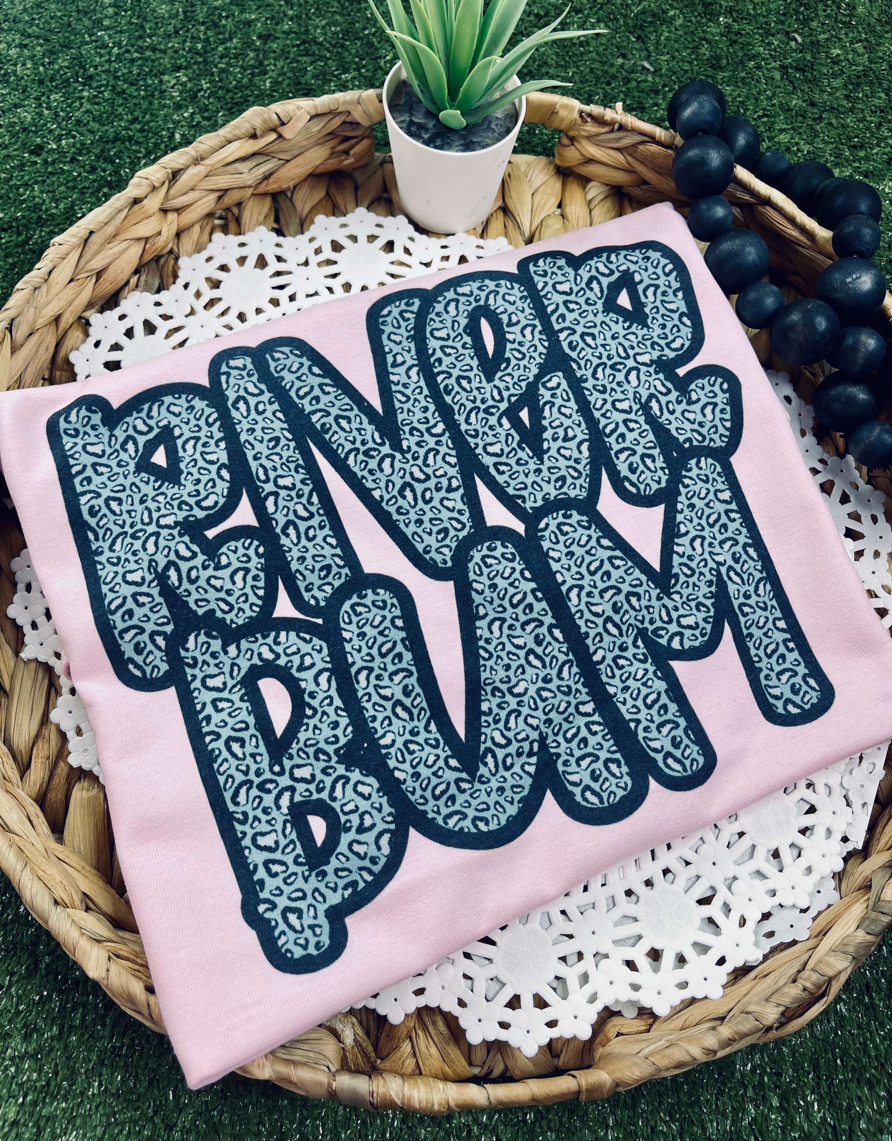 Leopard Teal River Bum (Tee)