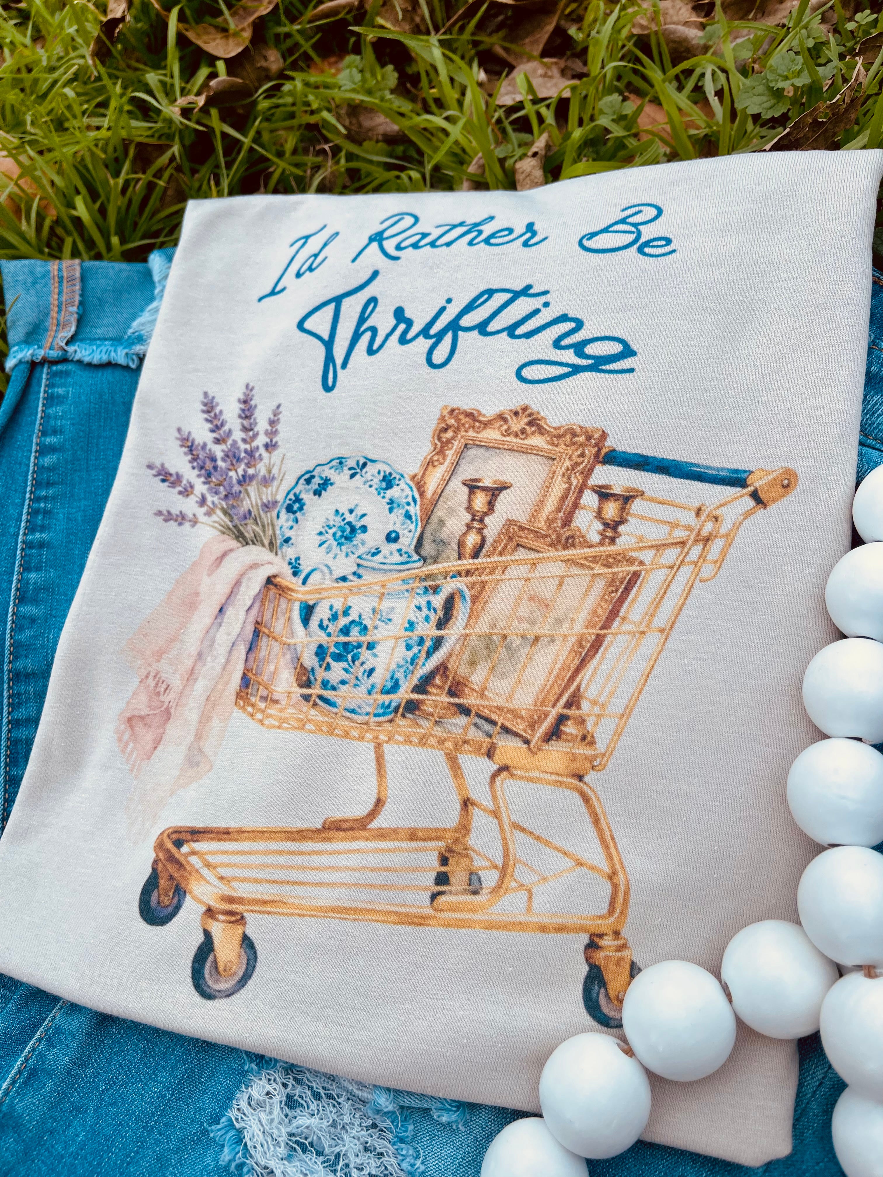 I’d Rather be Thrifting (Tee) — another view