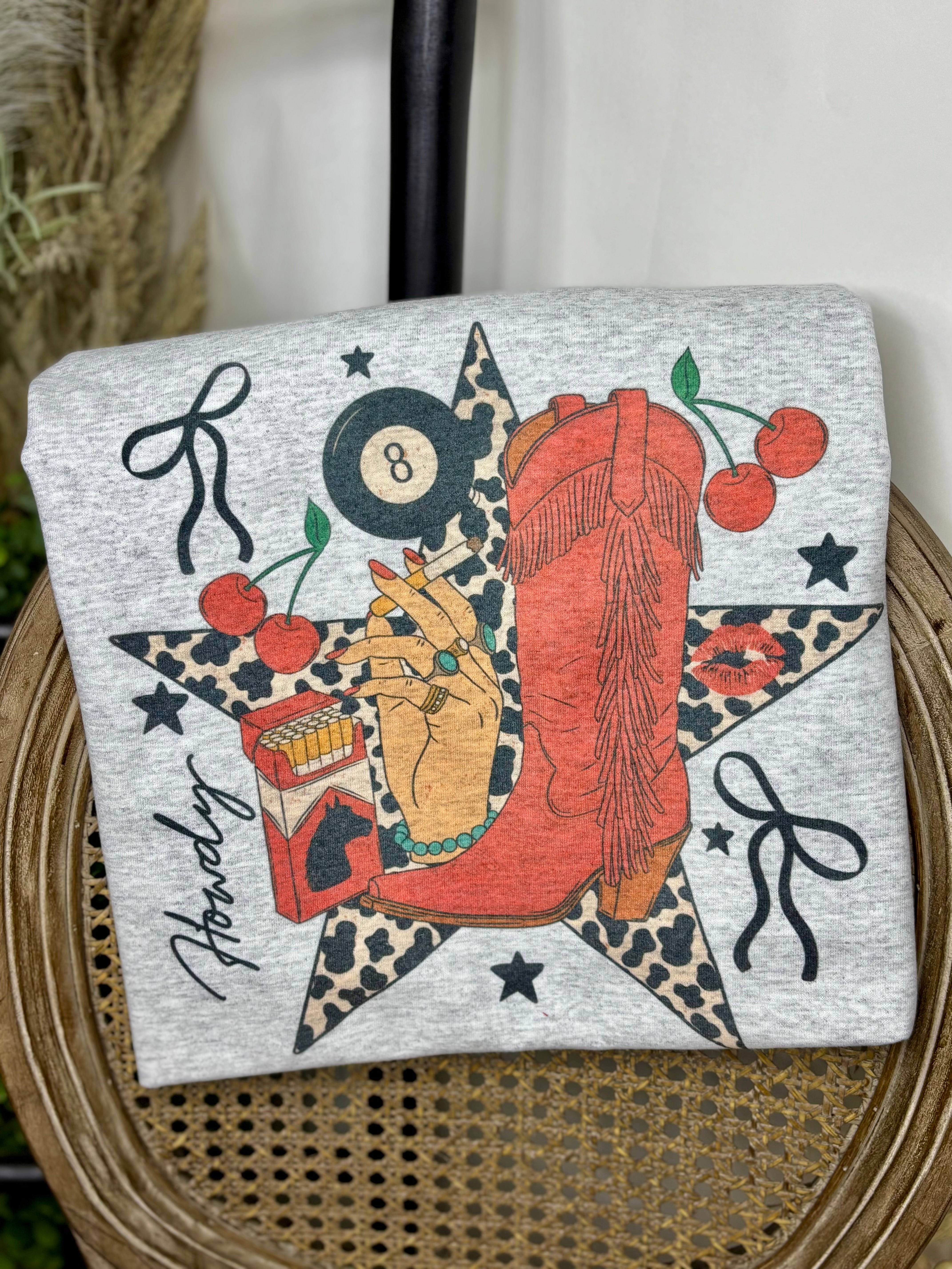 Howdy Boot and Leopard Star (Tee)