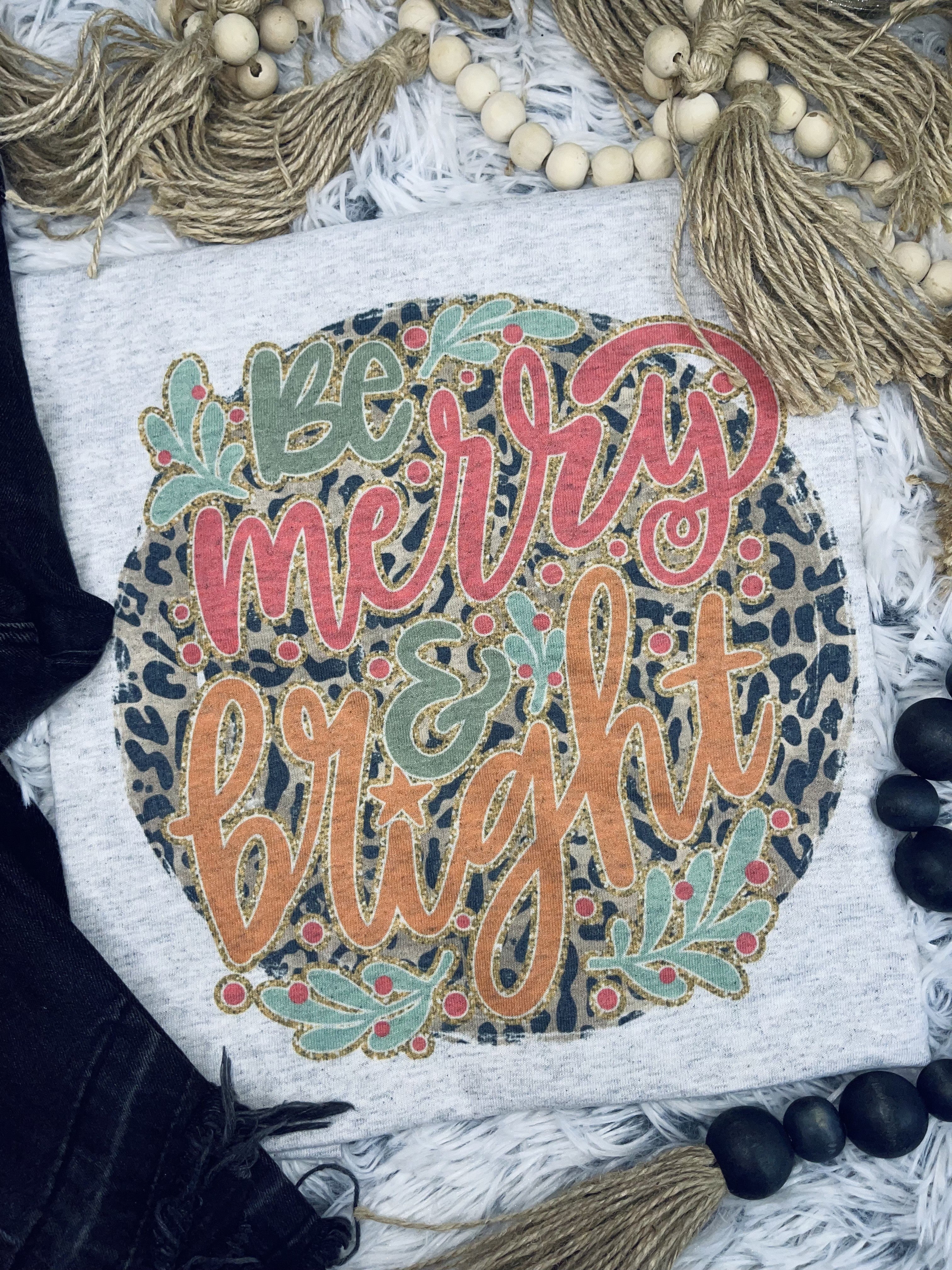 Sparkly Be Merry & Bright (Tee)
