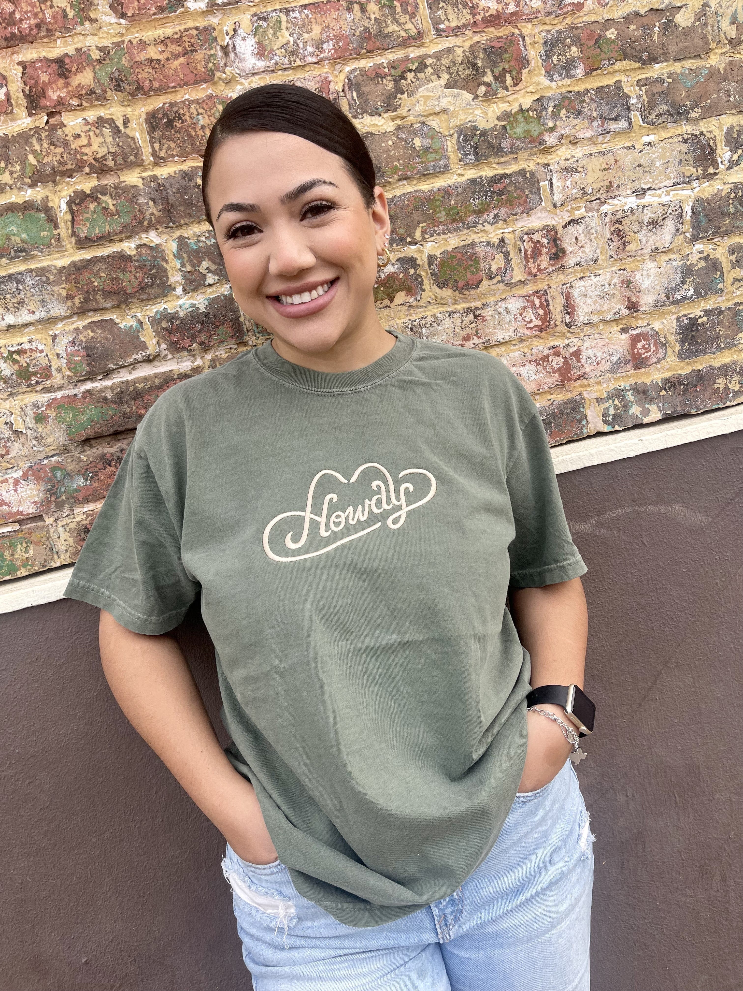 Howdy (Embroidered T-Shirt) — another view