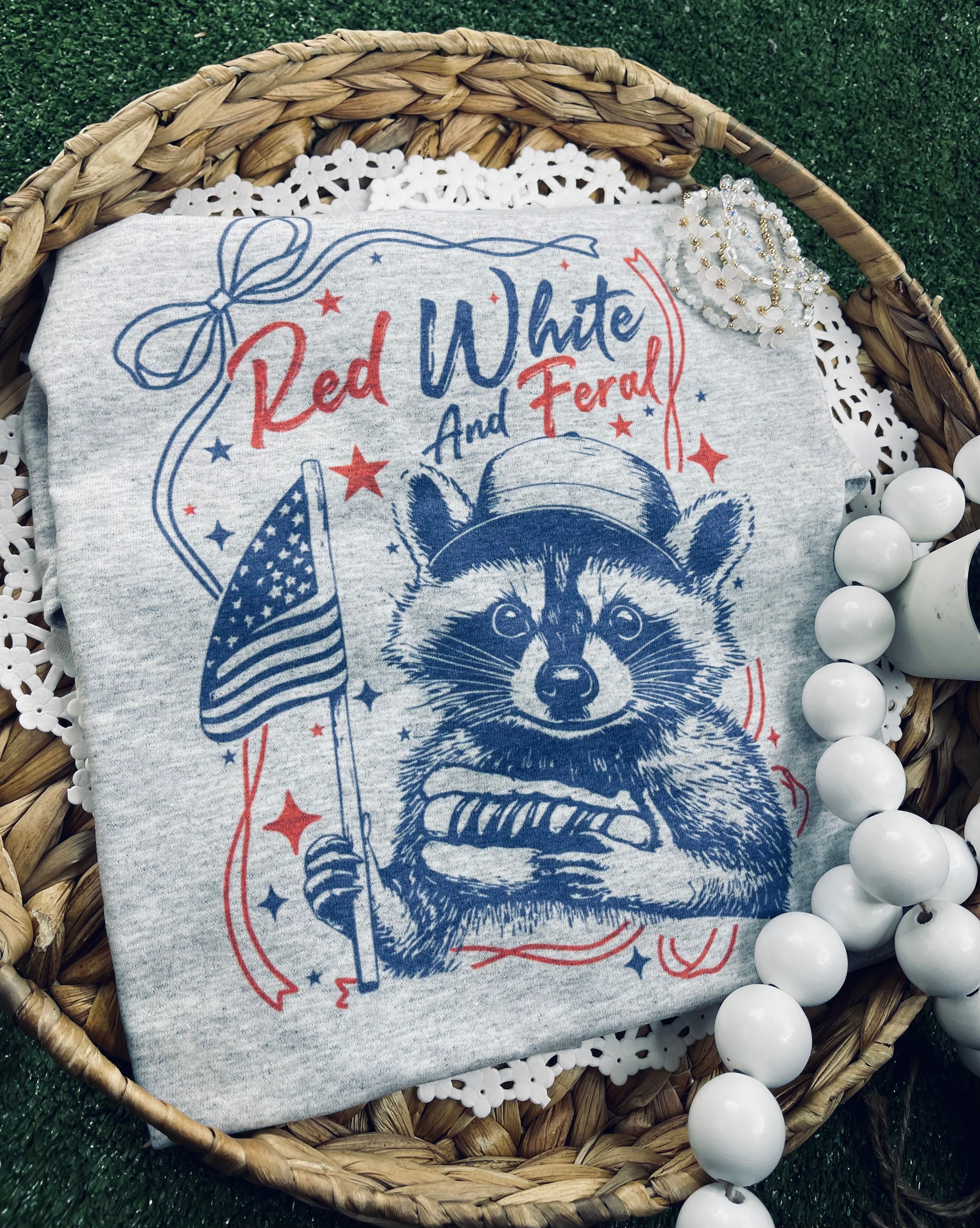 Red White & Feral (Tee)