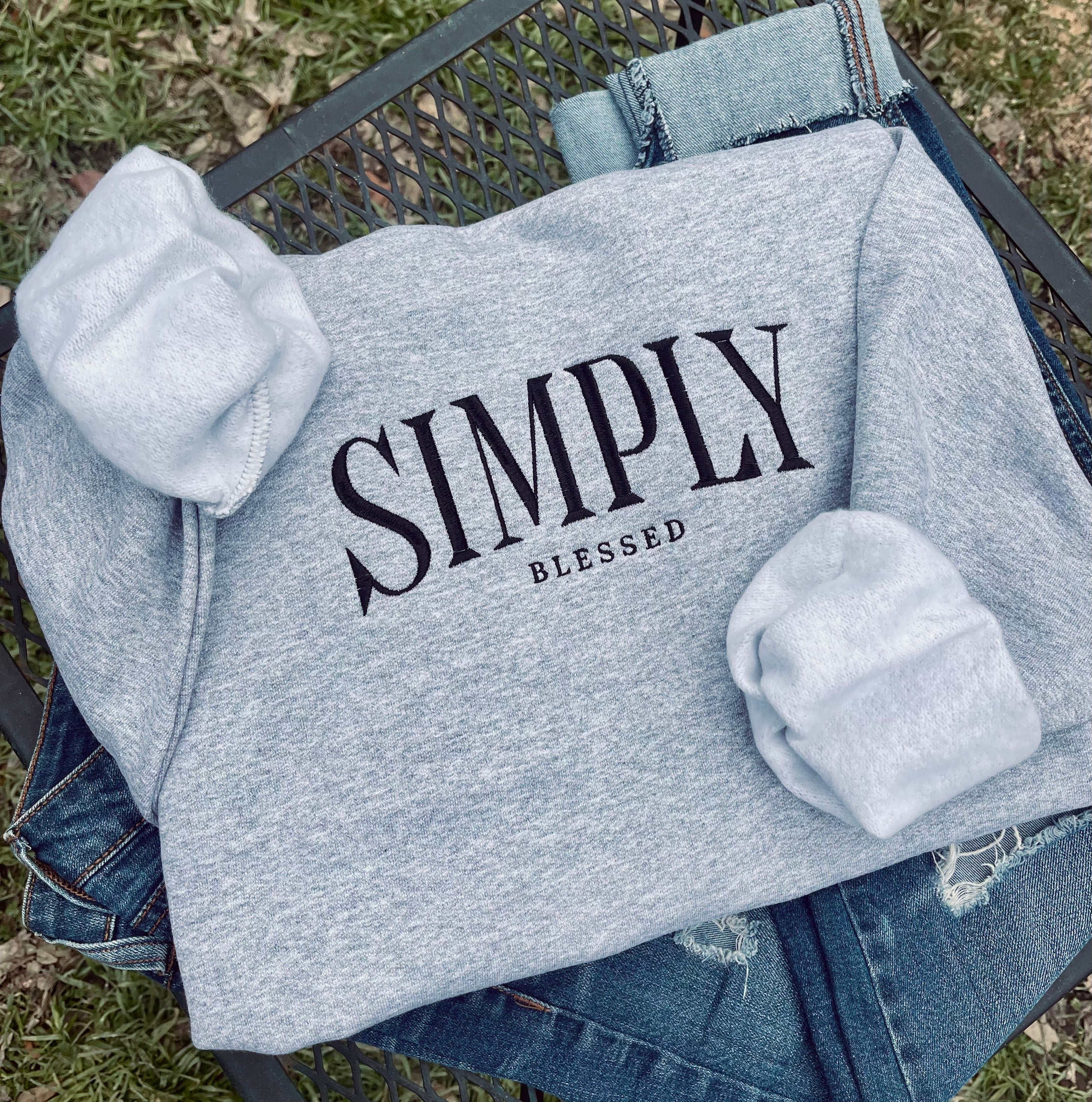 Simply Embroidery Sweatshirt
