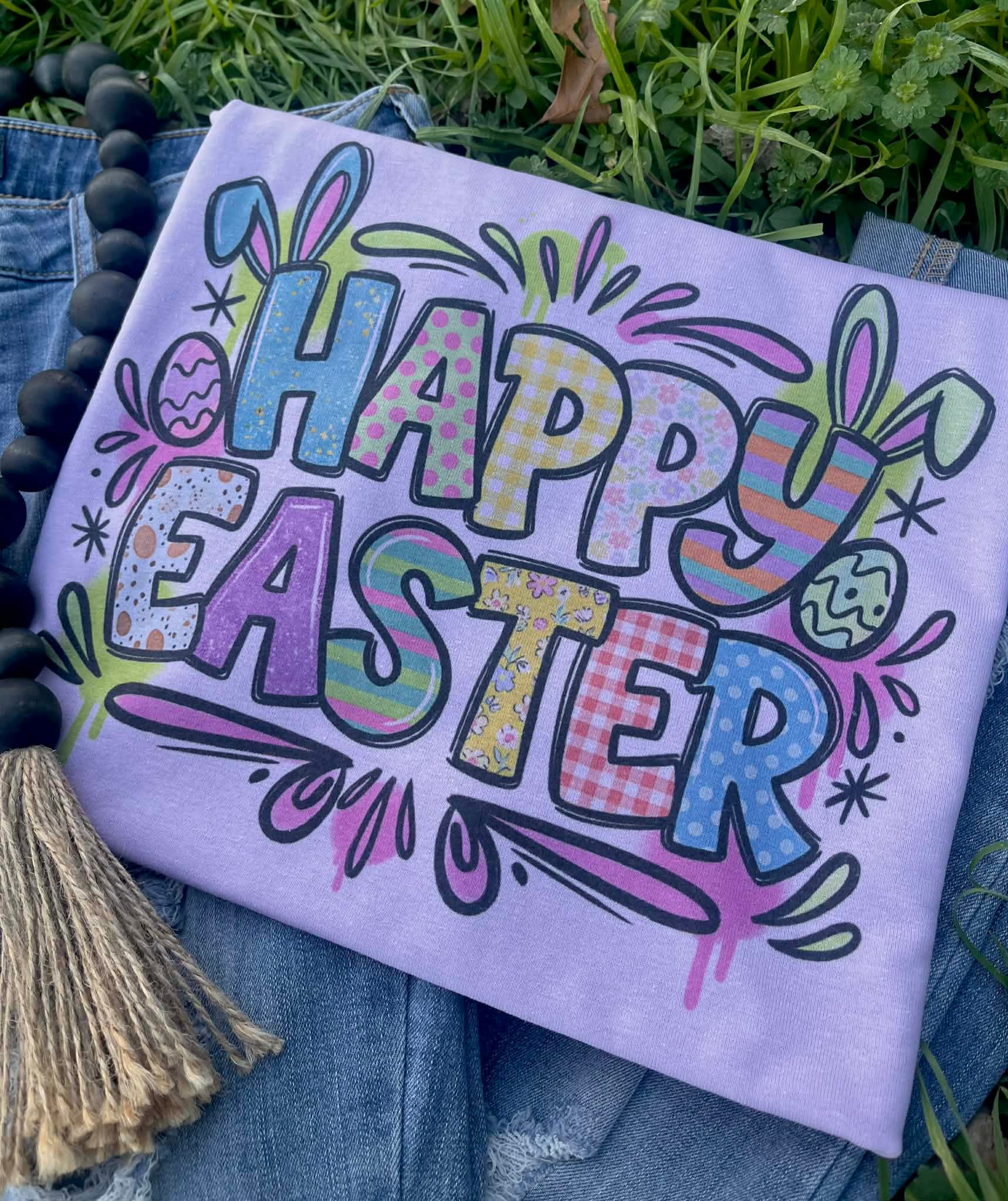 Pastel Happy Easter (Tee) — another view