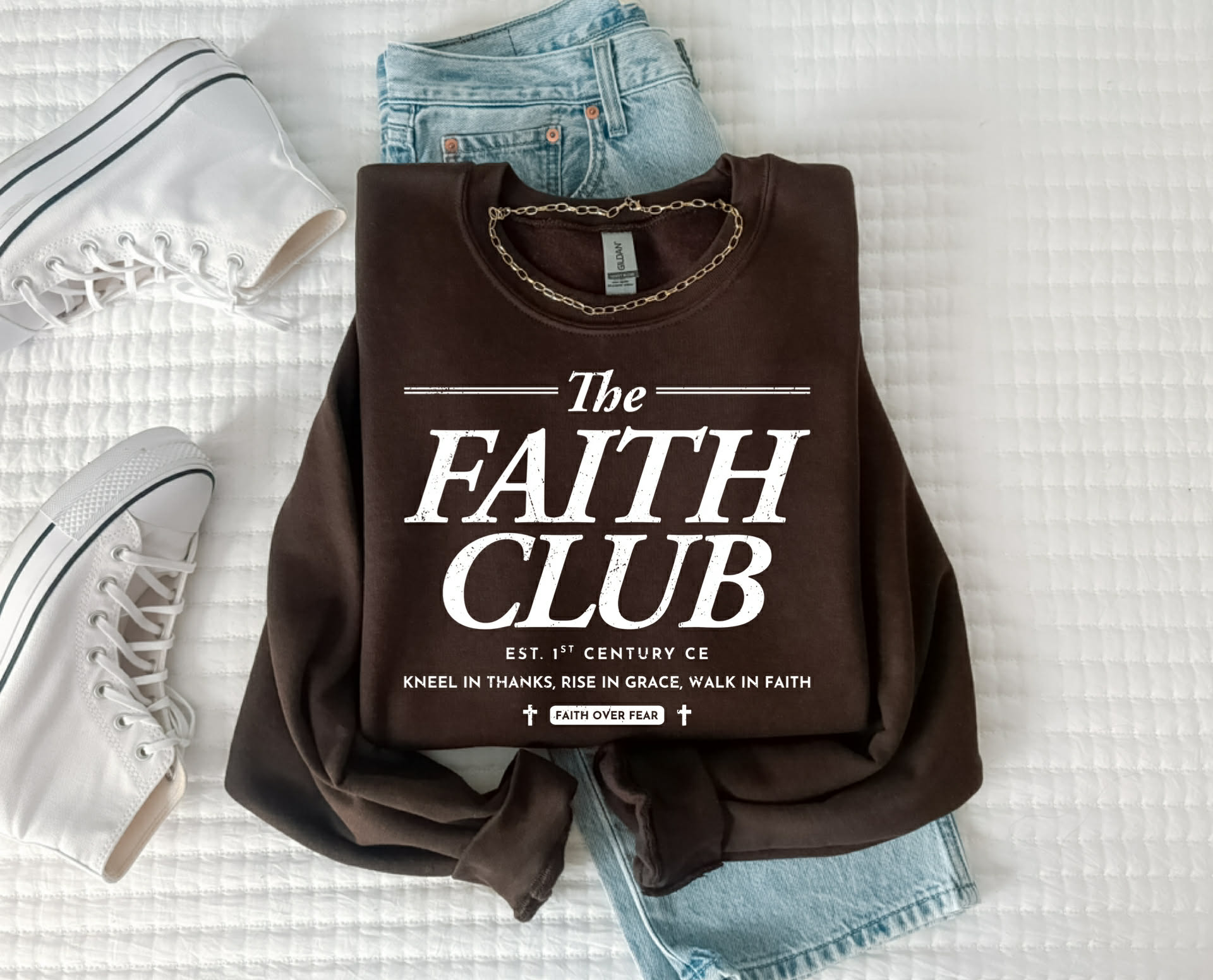 The Faith Club (DTF Chocolate Sweatshirt)