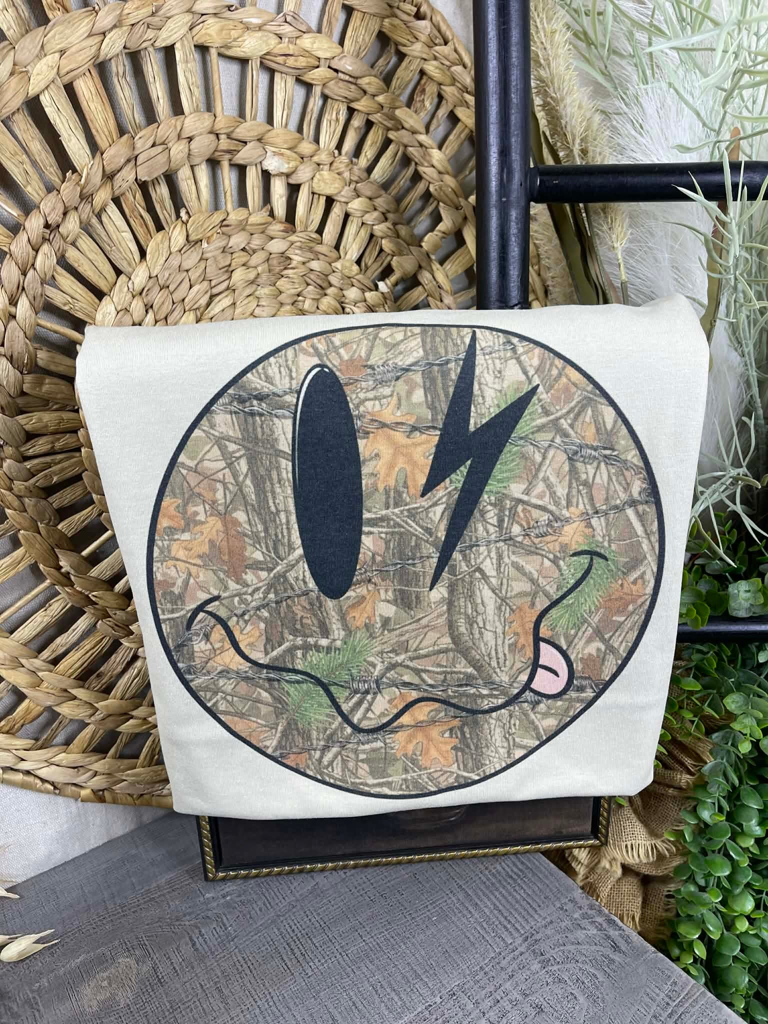 Camo Smiley Face (Tee)