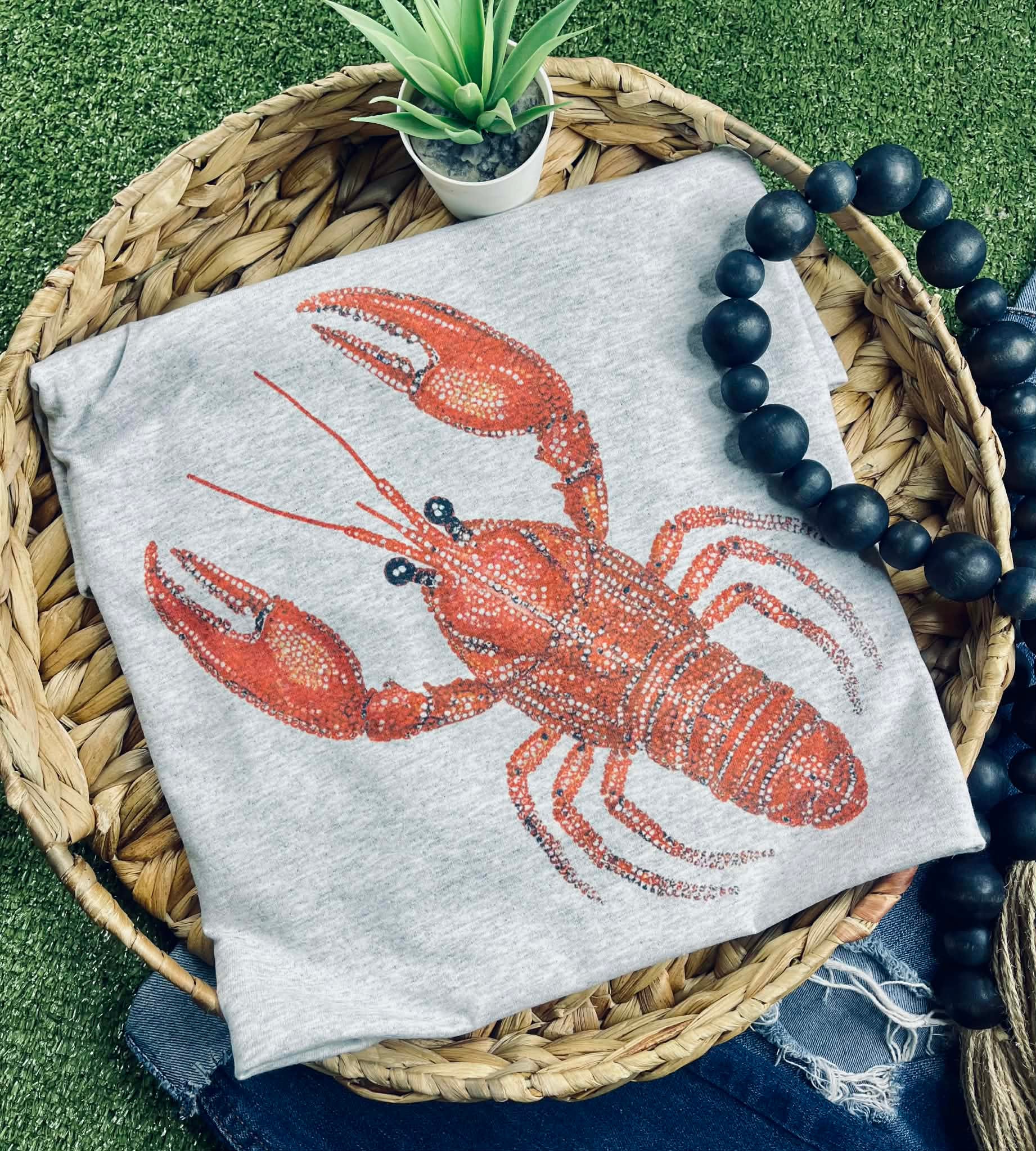 Faux bling Crawfish (Tee)