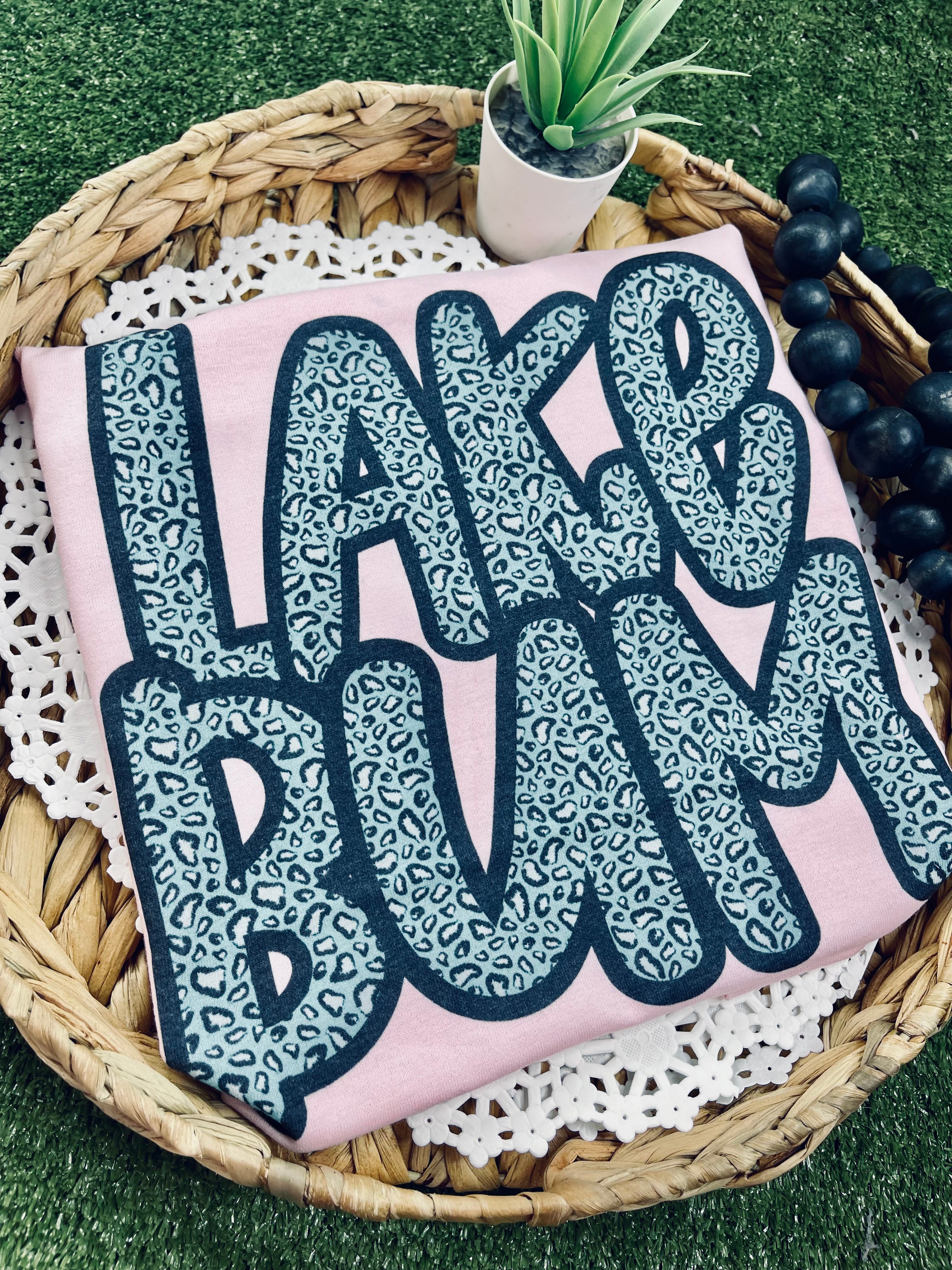 Leopard Teal Lake Bum (Tee)
