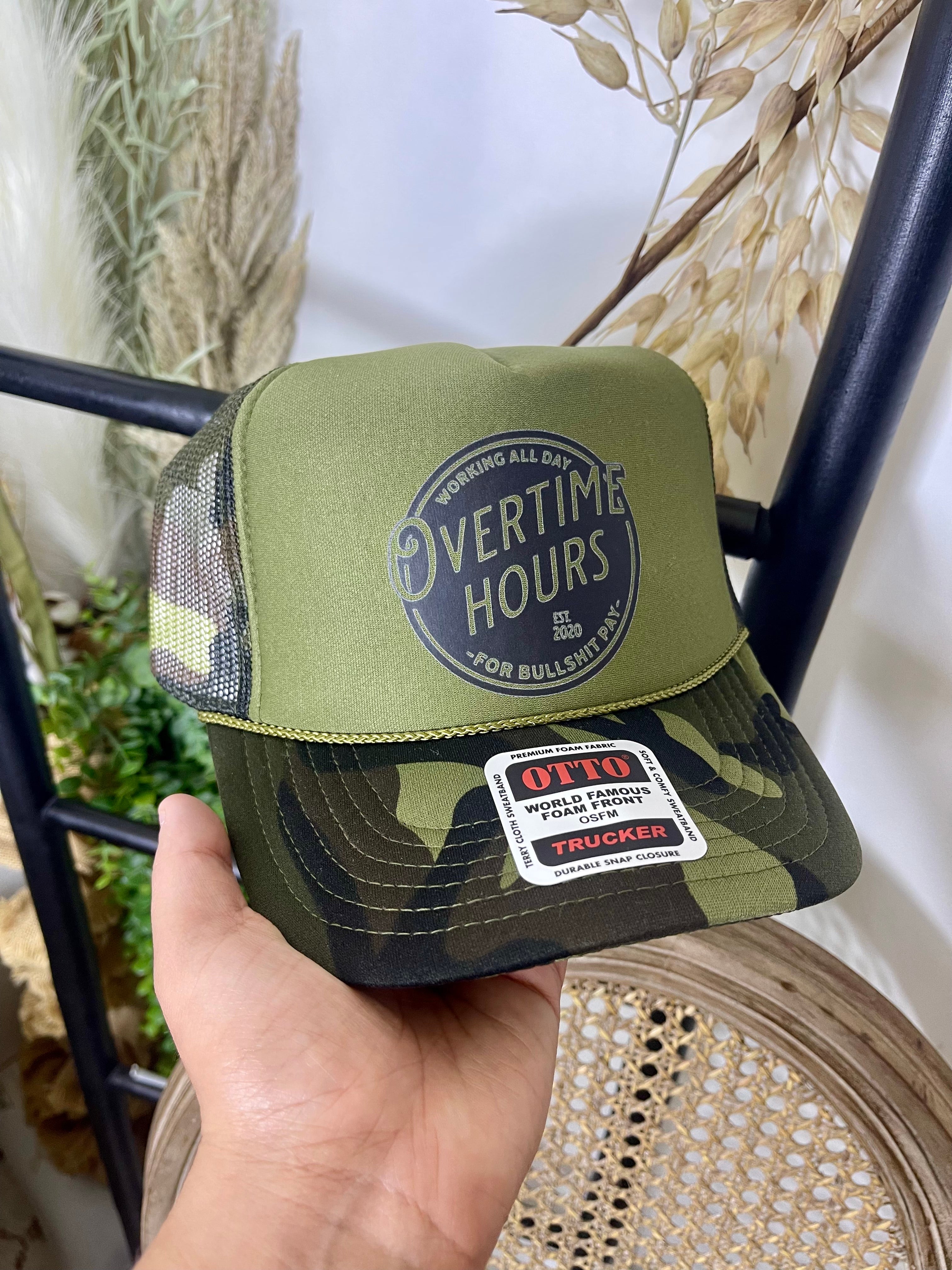 Overtime Hours Trucker Hat