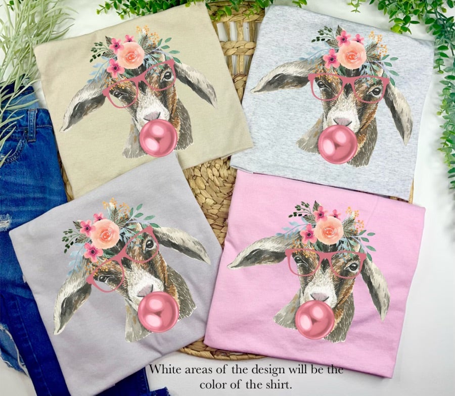 Bubblegum Goat (Tee) — another view