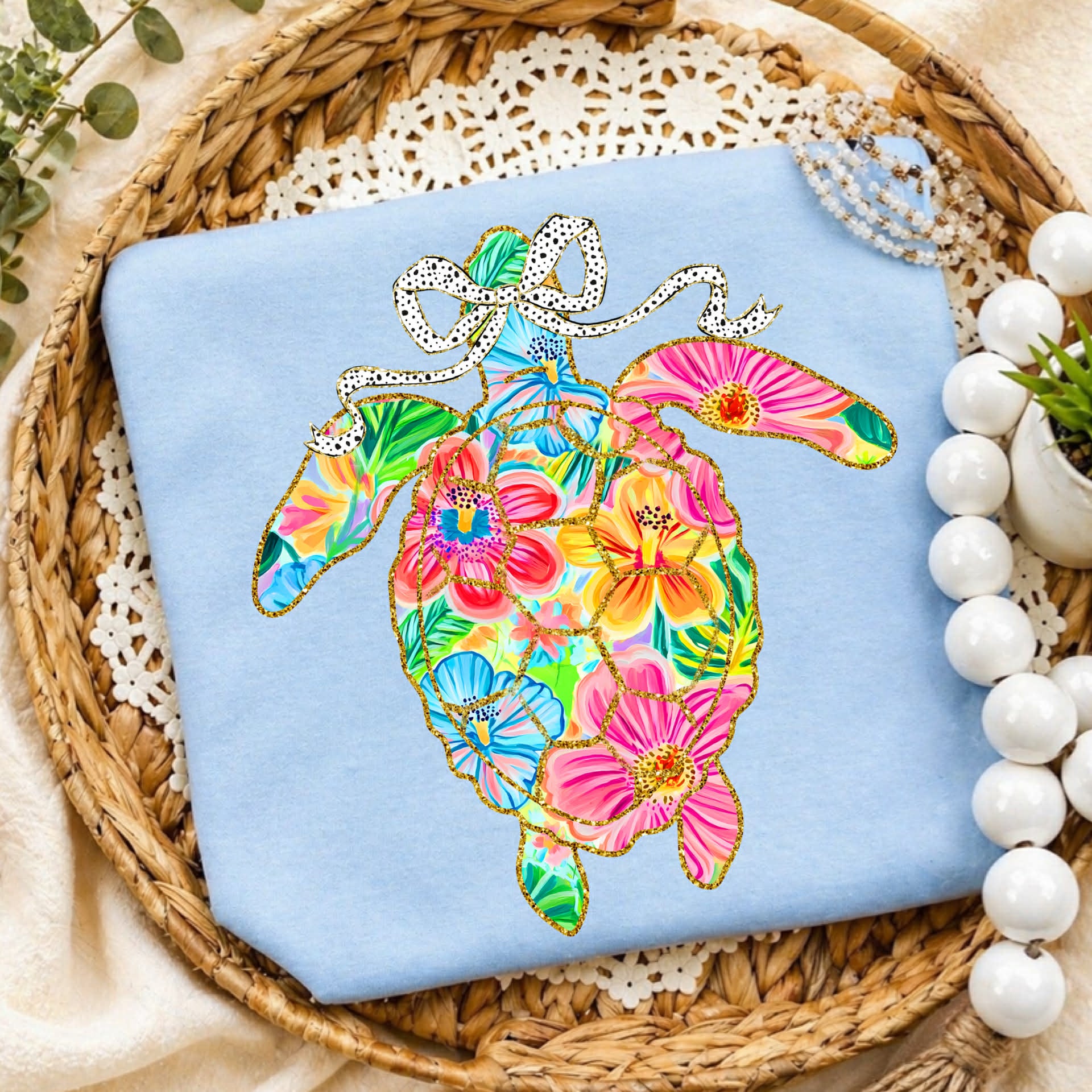 Hibiscus Bloom Turtle
