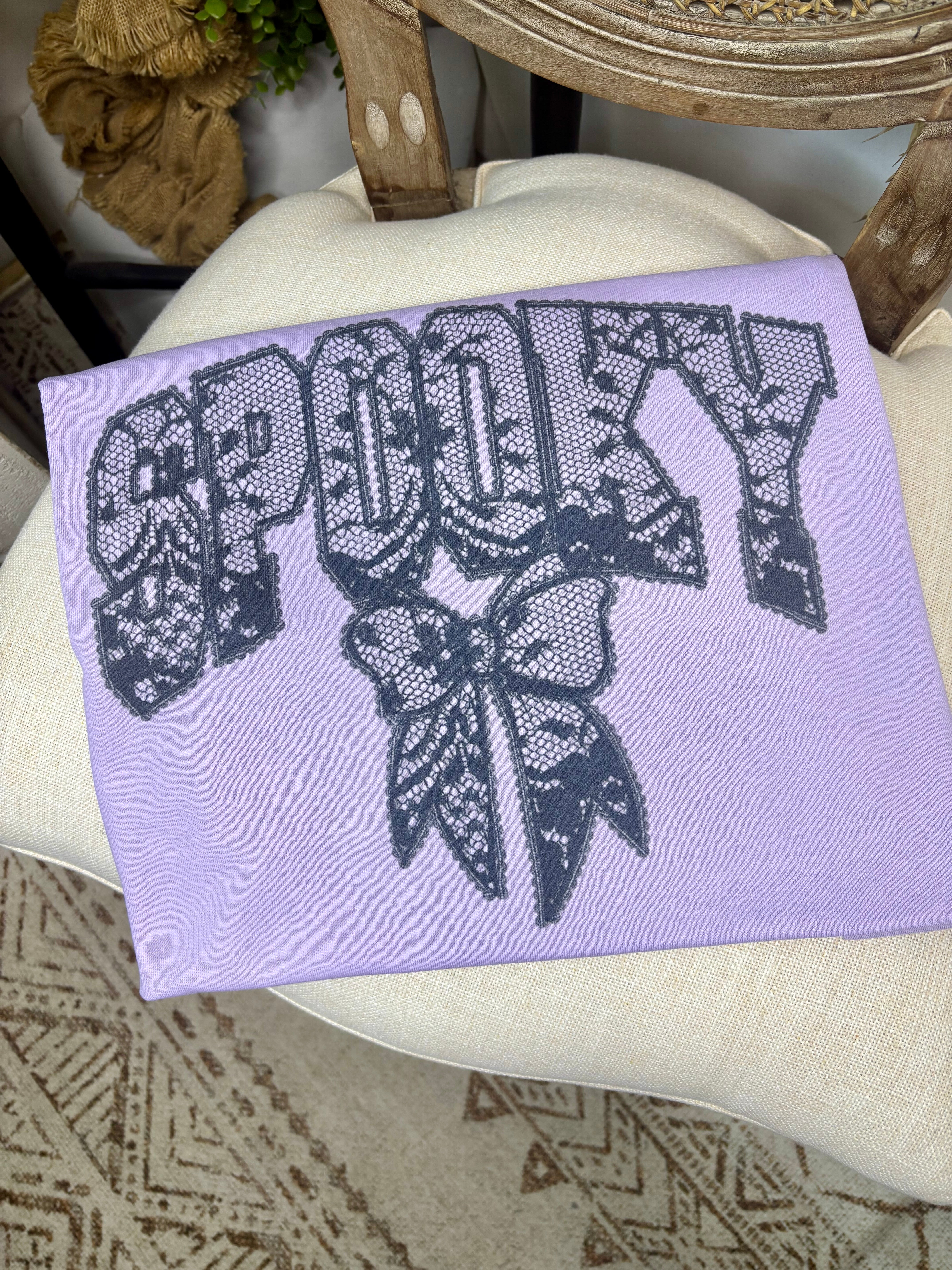 Faux Lace Spooky (Tee)