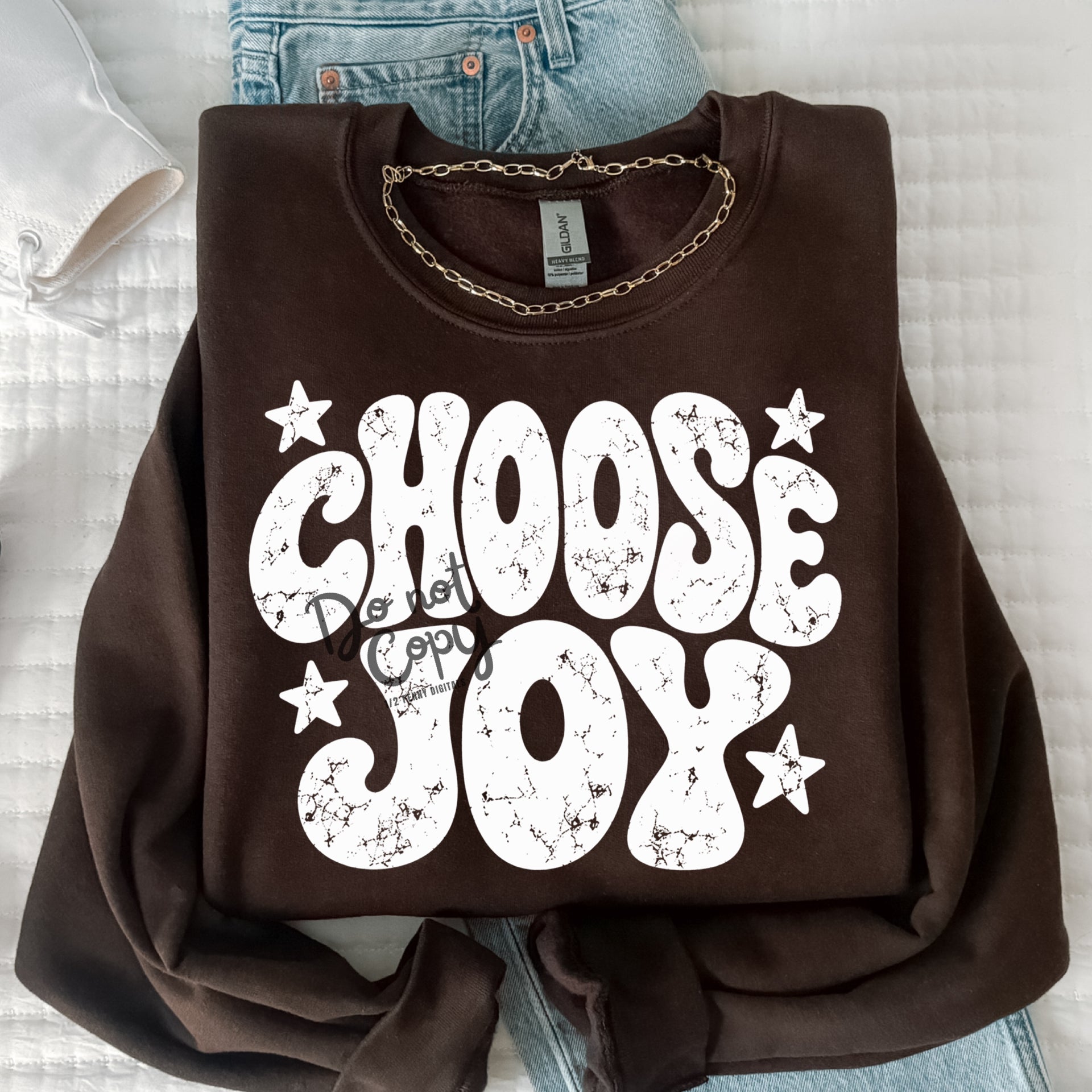 White Choose Joy (DTF Sweatshirt)