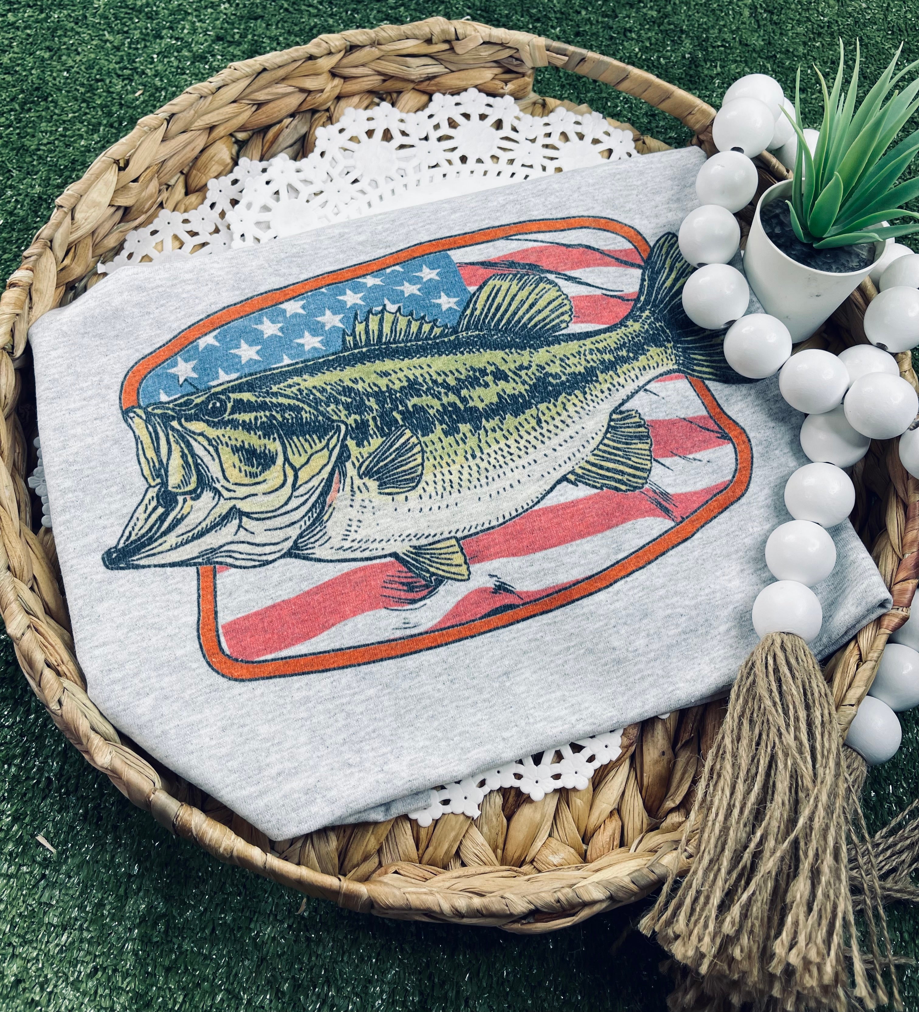 USA Flag Fish (Tee)