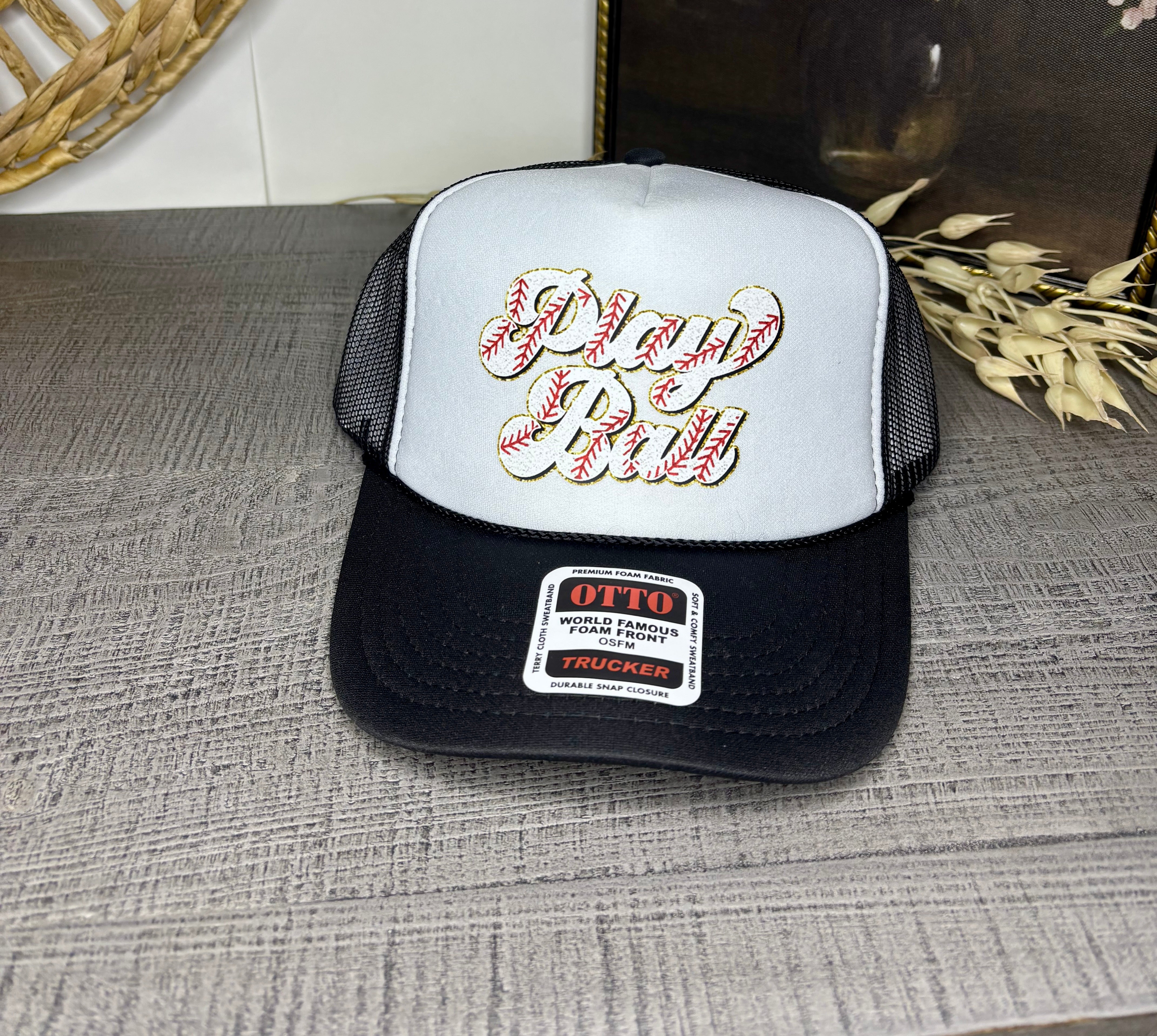 Play Ball Baseball Trucker Hat