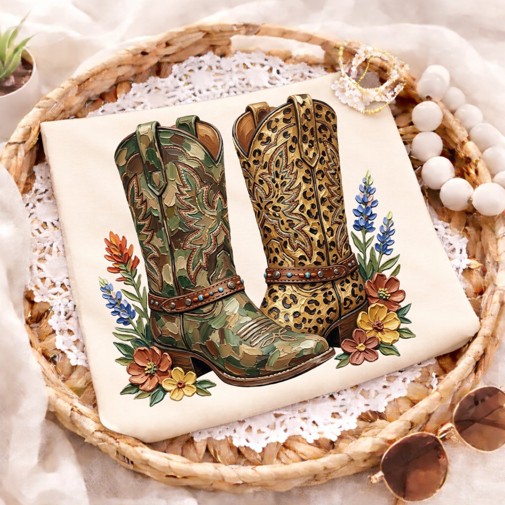 Camo Leopard Boots