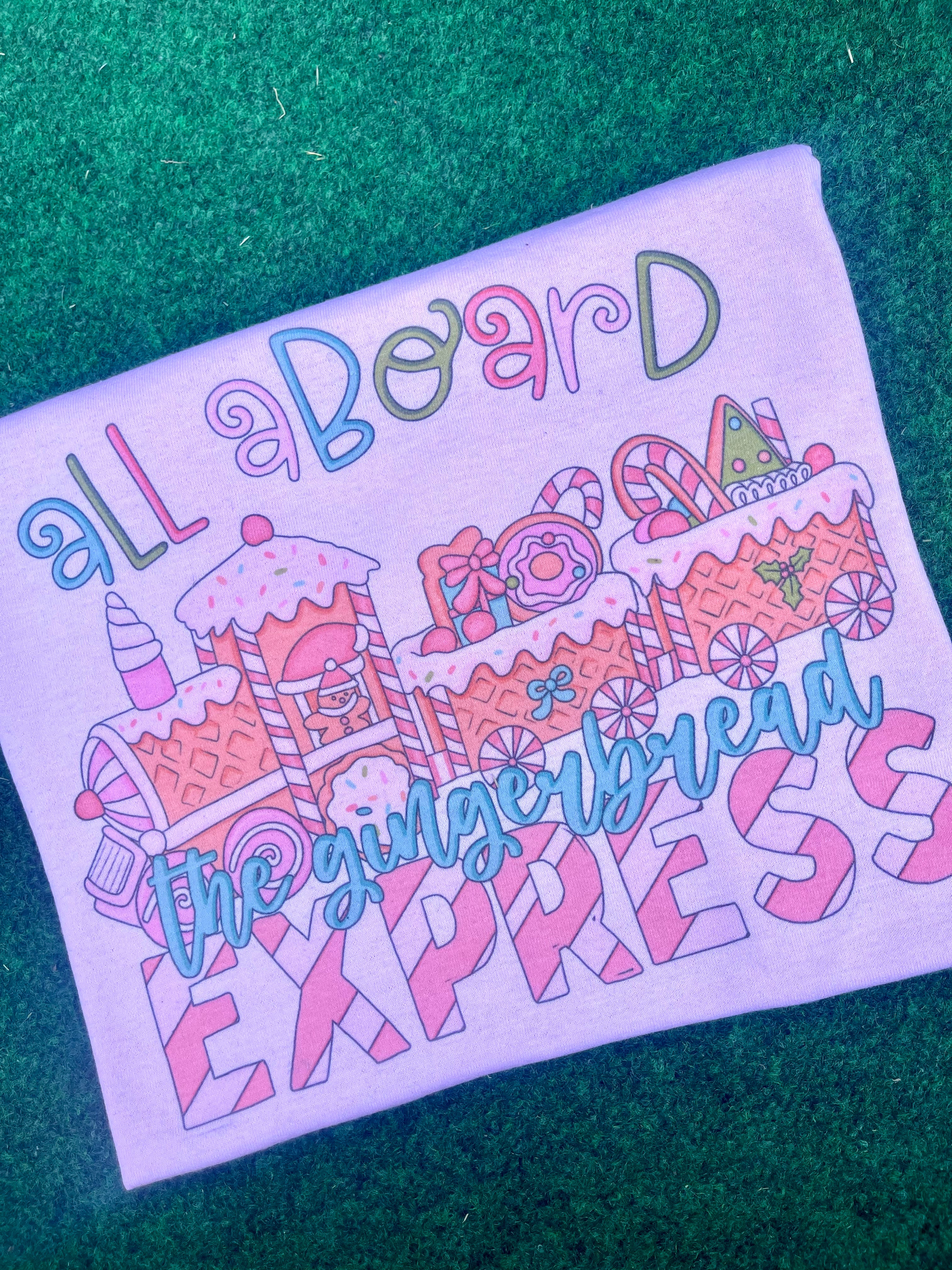 All aboard the gingerbread express (Tee)